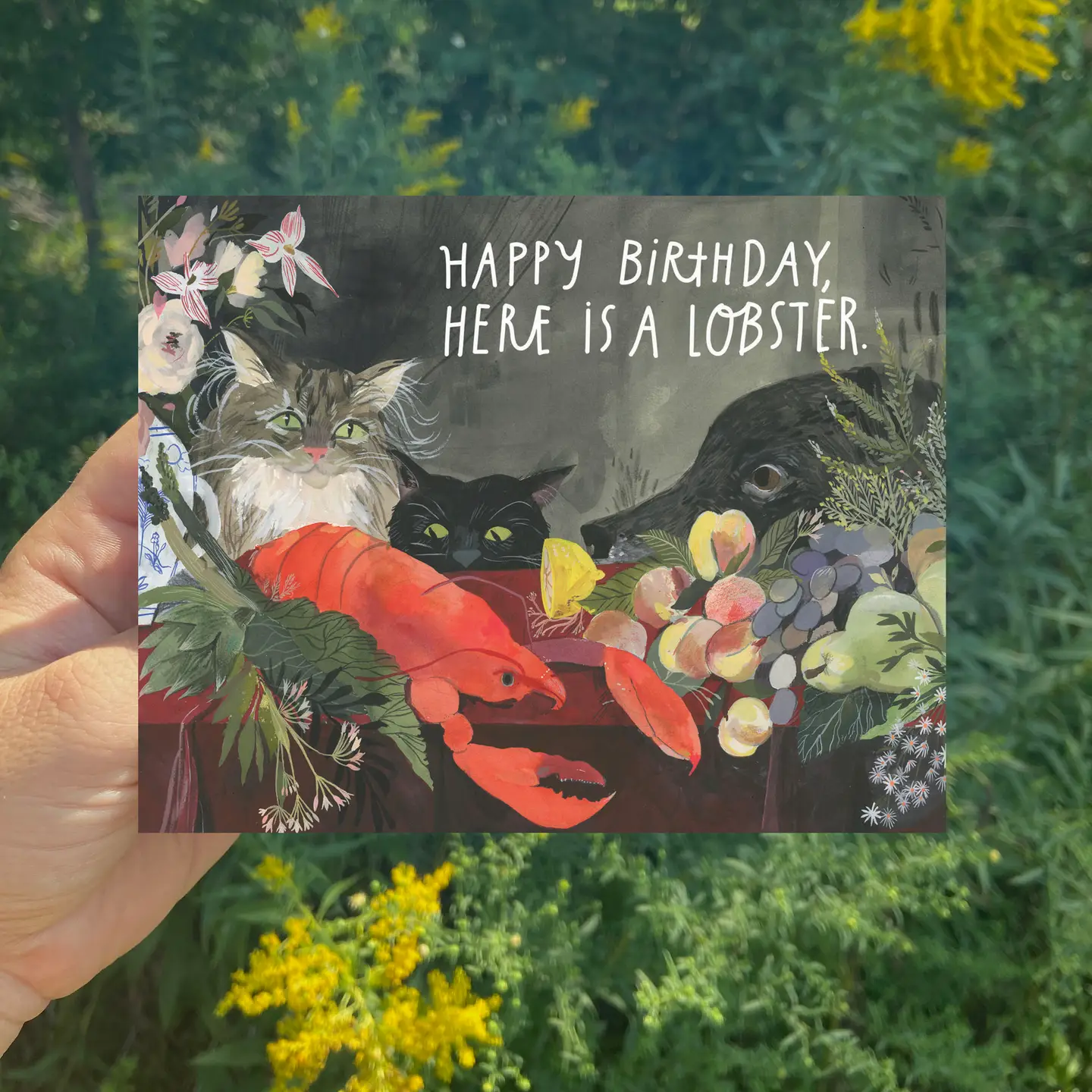 Birthday Lobster Greeting Card