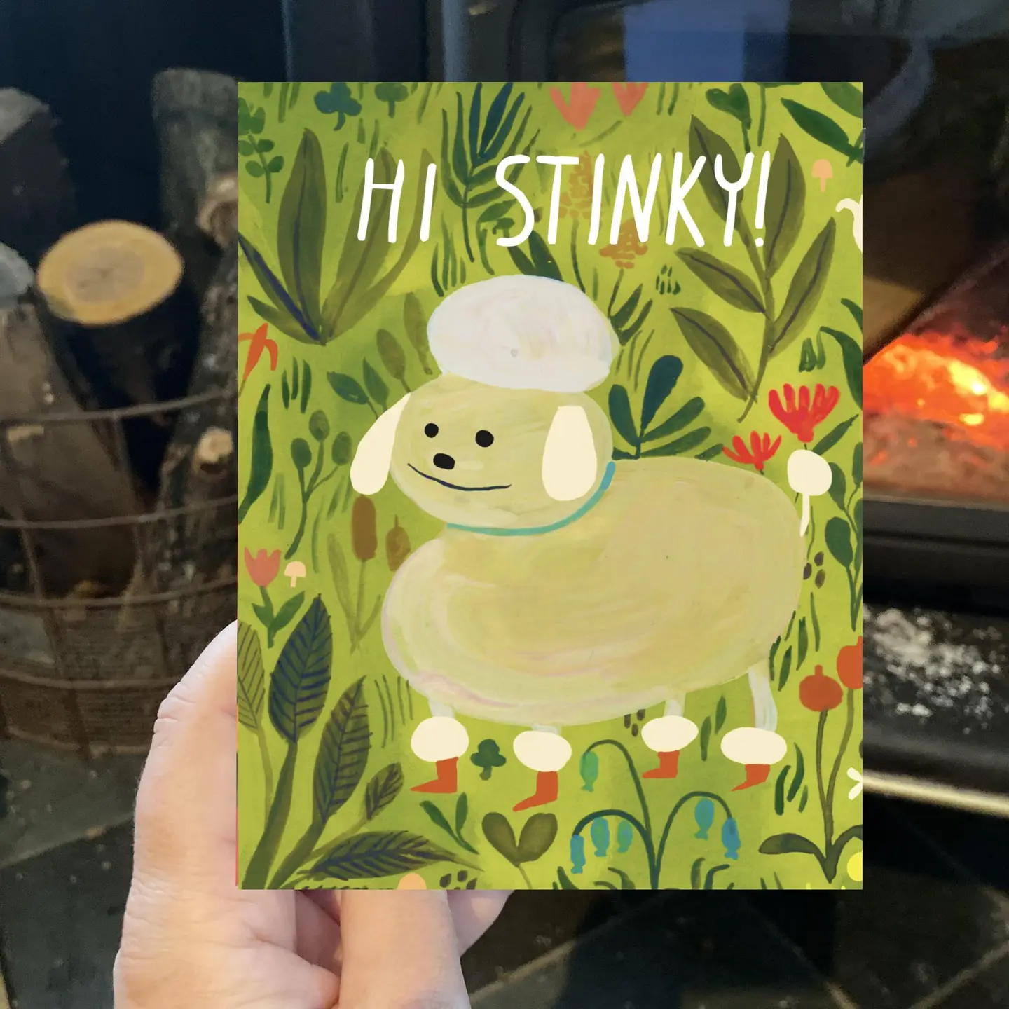 Hi Stinky Greeting Card