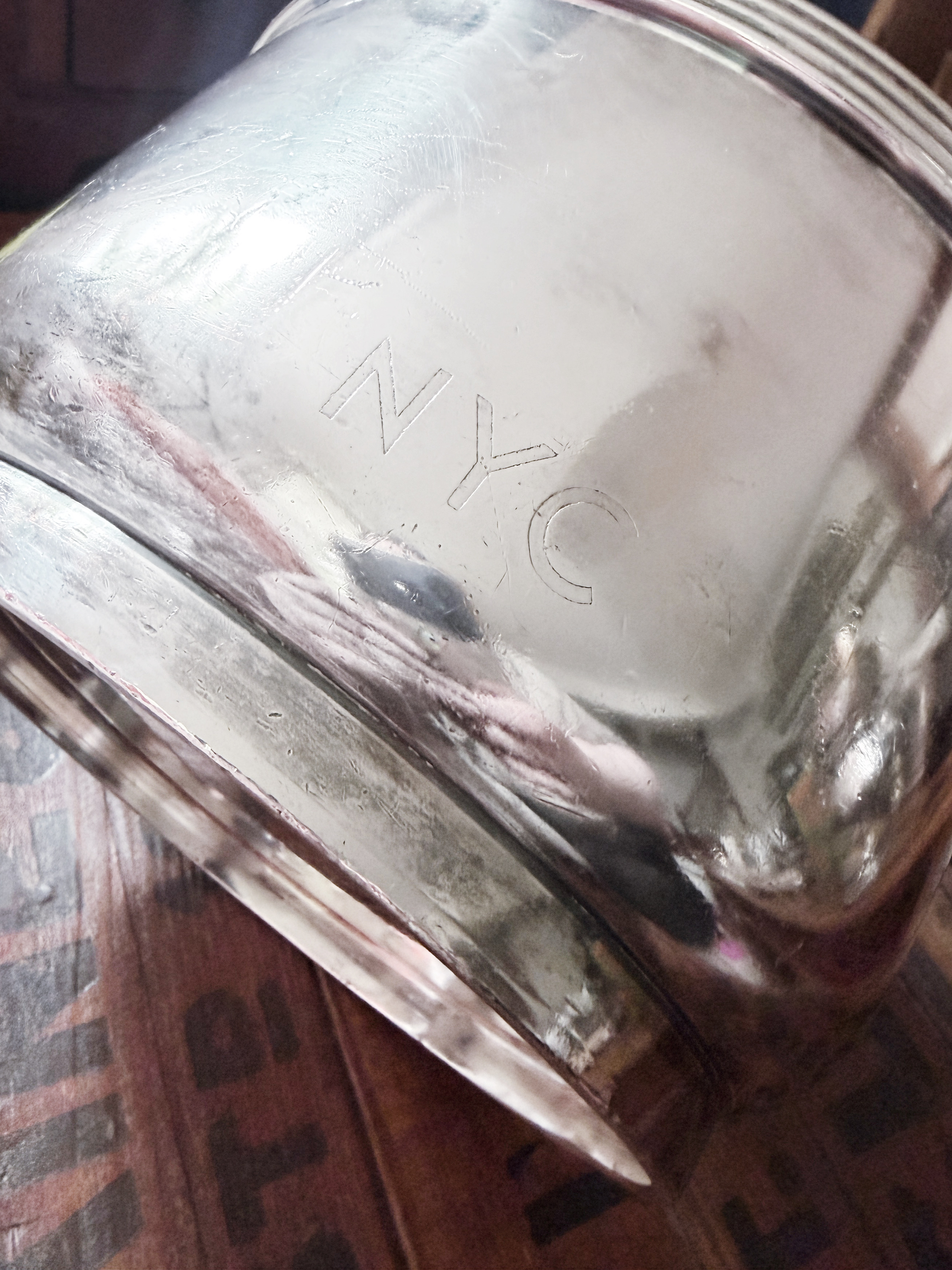 Vintage 1947 Silver Ice Bowl from New York Central Railroad