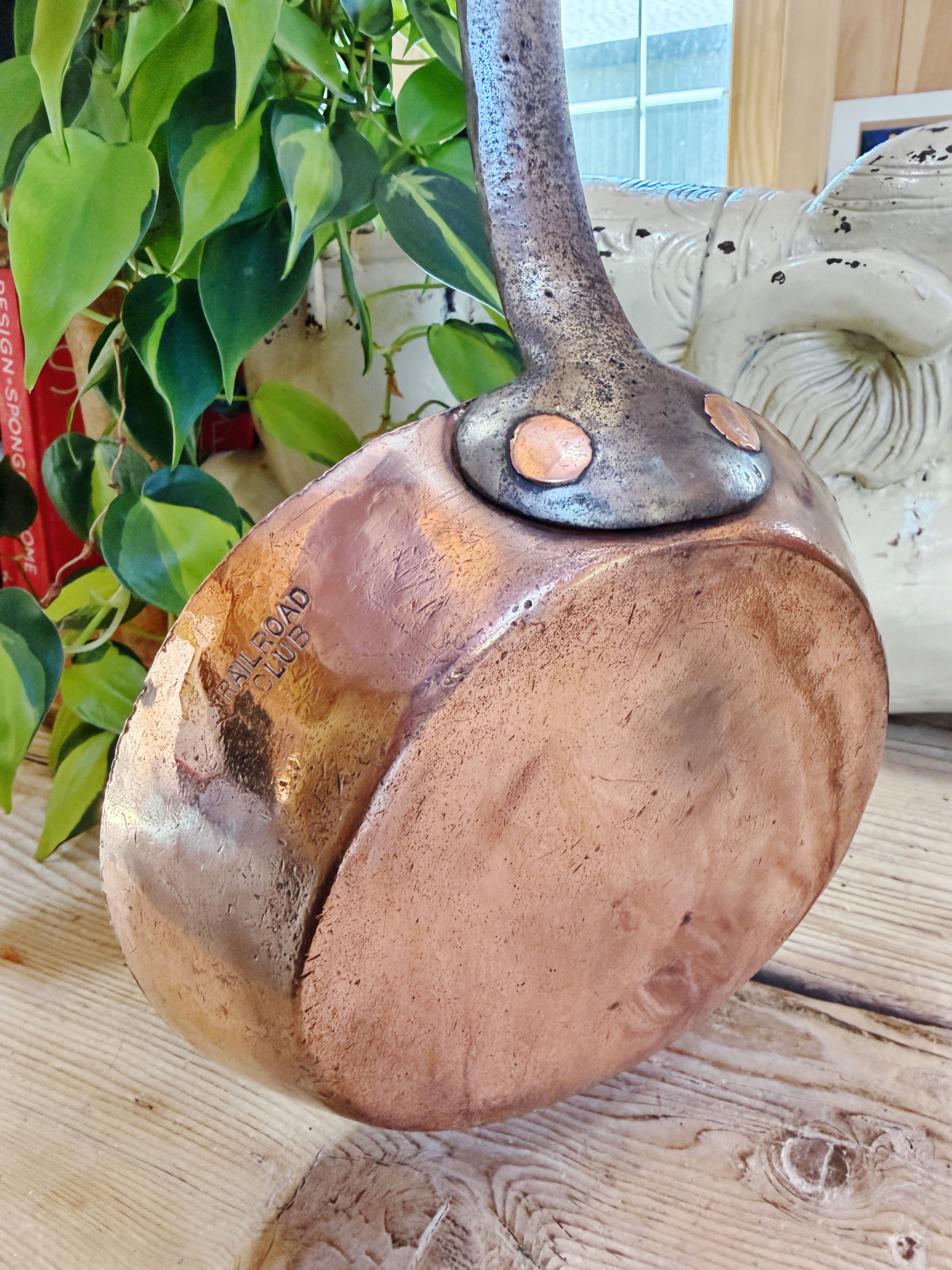 Antique Duparquet Copper Pan from The Railroad Club NYC