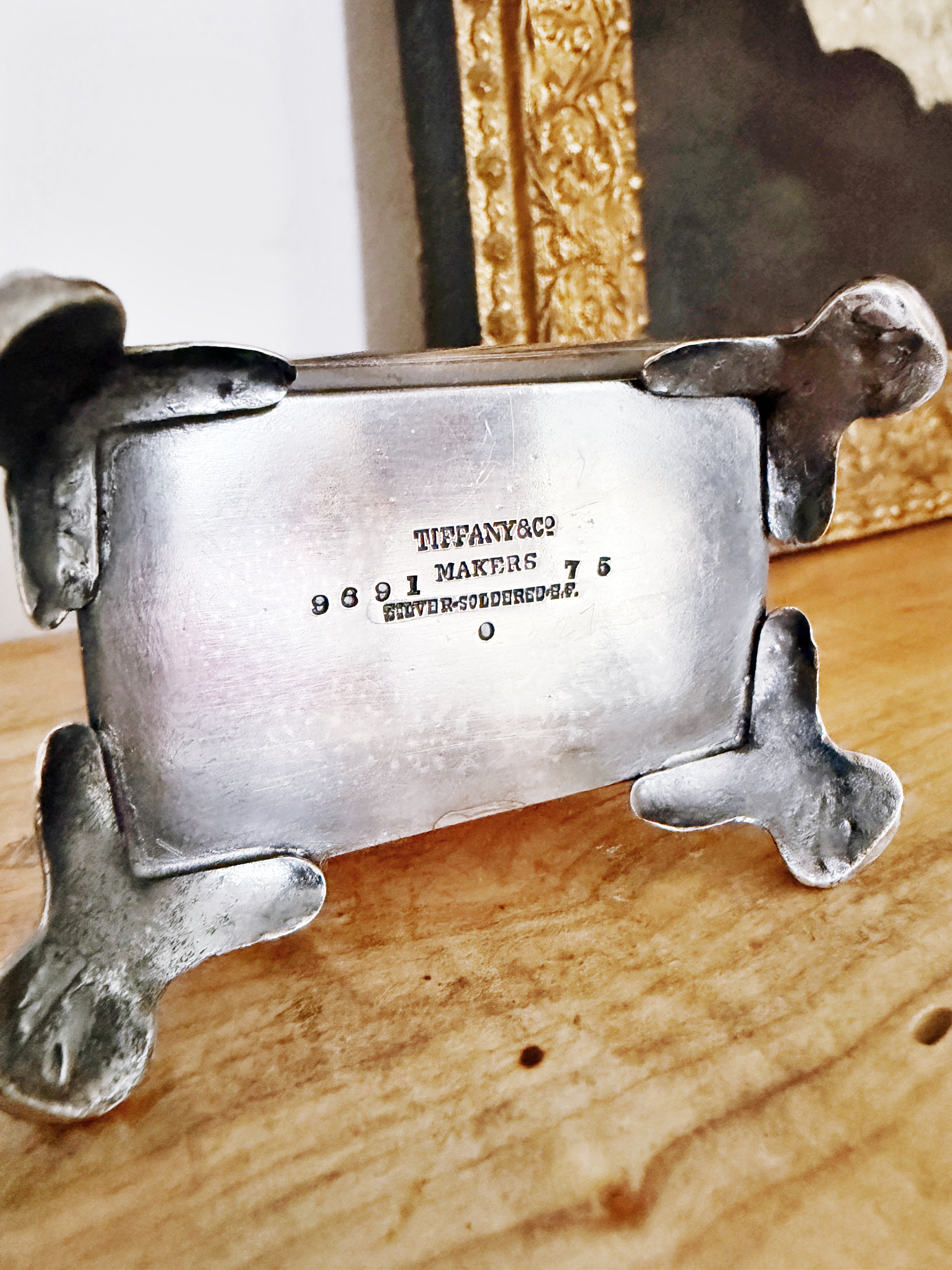 Antique Silver Plated Tiffany & Co Business Card Holder