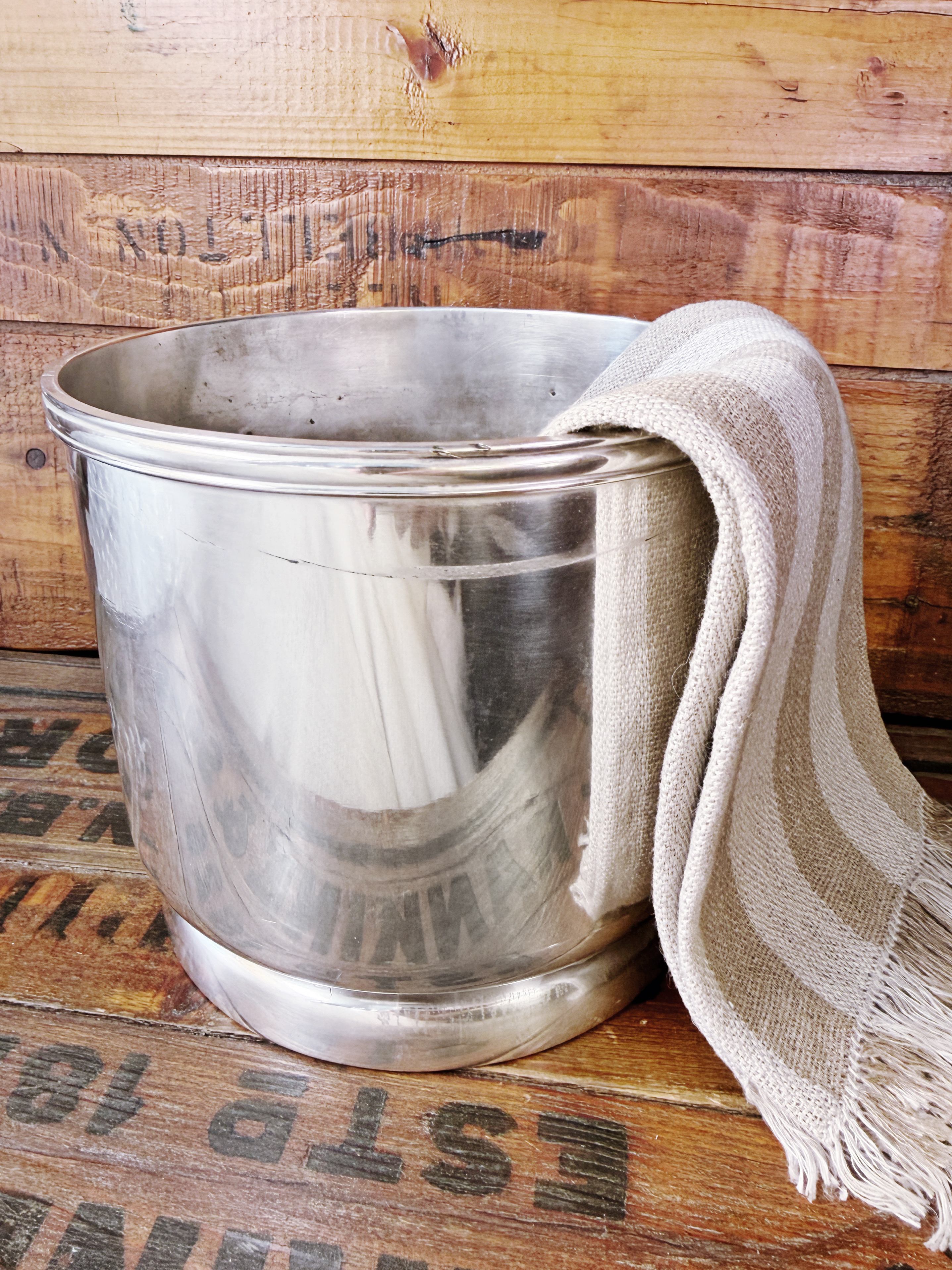 Vintage Silver Plated Ice Bowl from Chicago and North Western Railway
