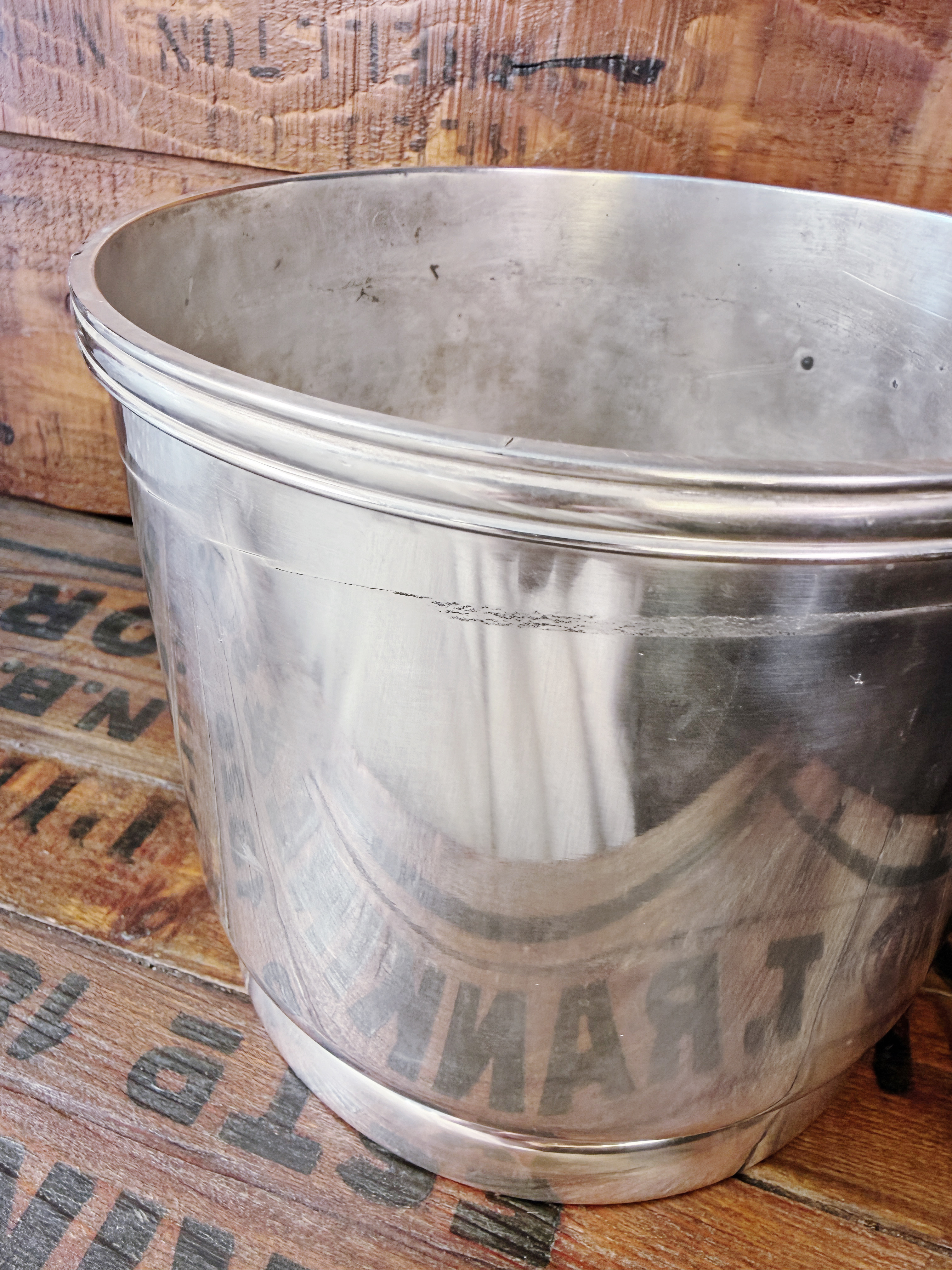Vintage Silver Plated Ice Bowl from Chicago and North Western Railway