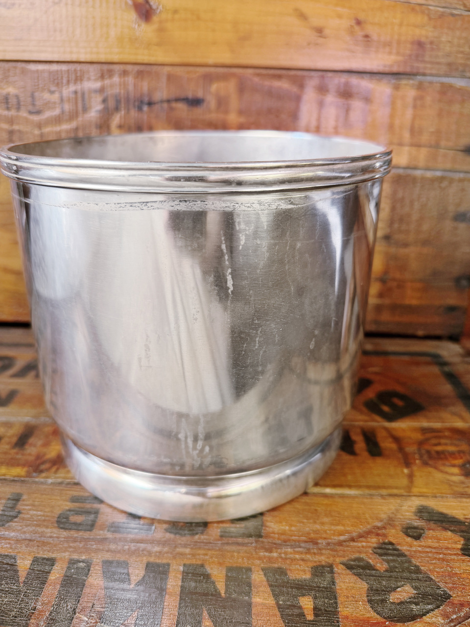 Vintage Silver Plated Ice Bowl from Chicago and North Western Railway