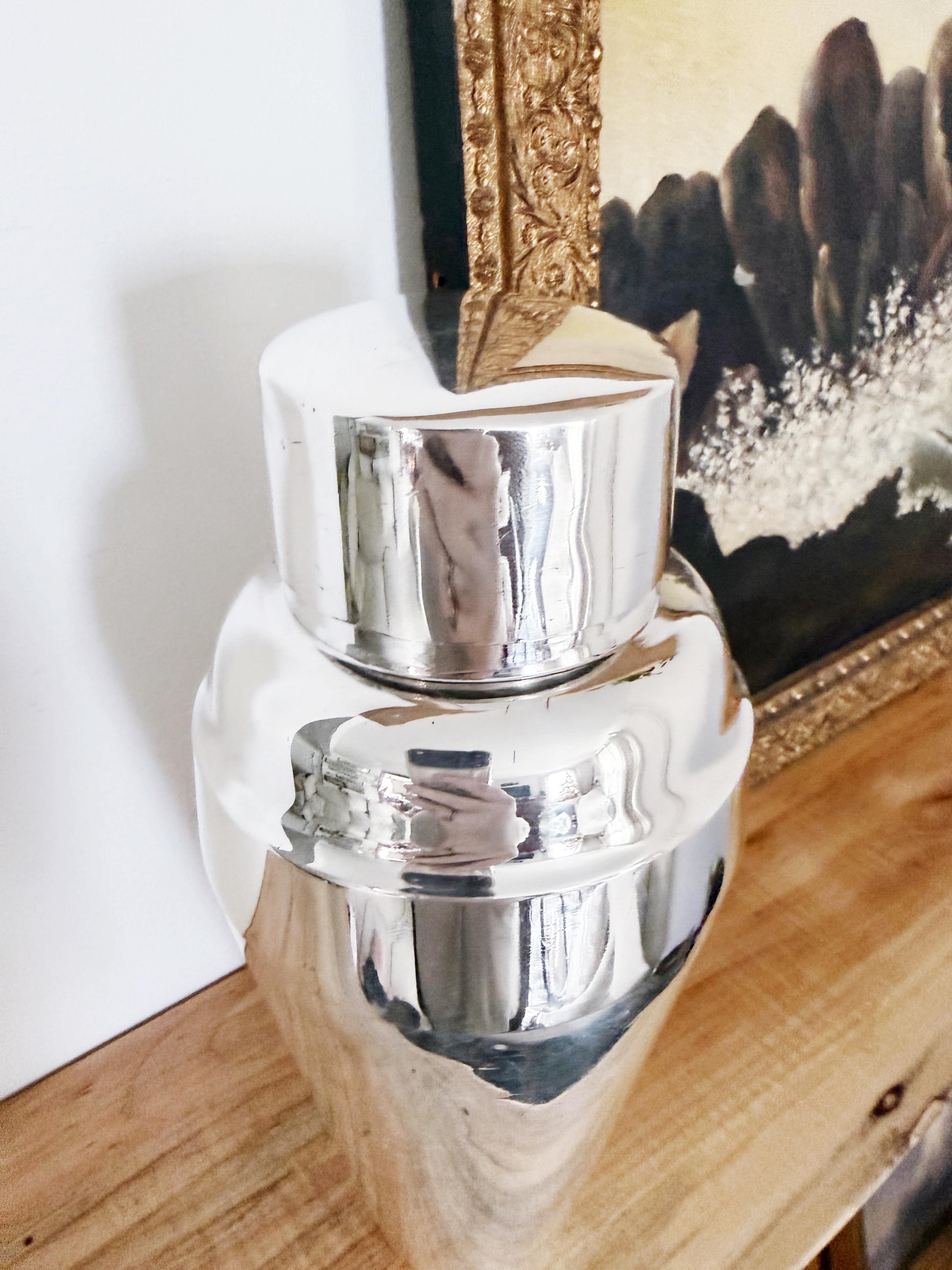 1913 Silver Plated Cocktail Shaker from Vanderbilt Hotel NYC