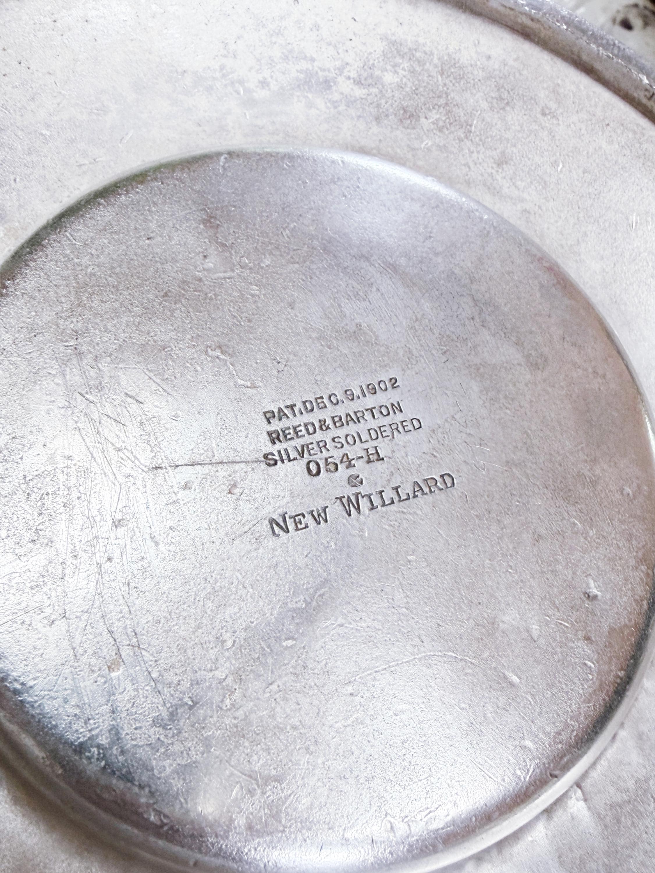Antique Silver Plated Champagne Bucket from The Willard Hotel Washington DC