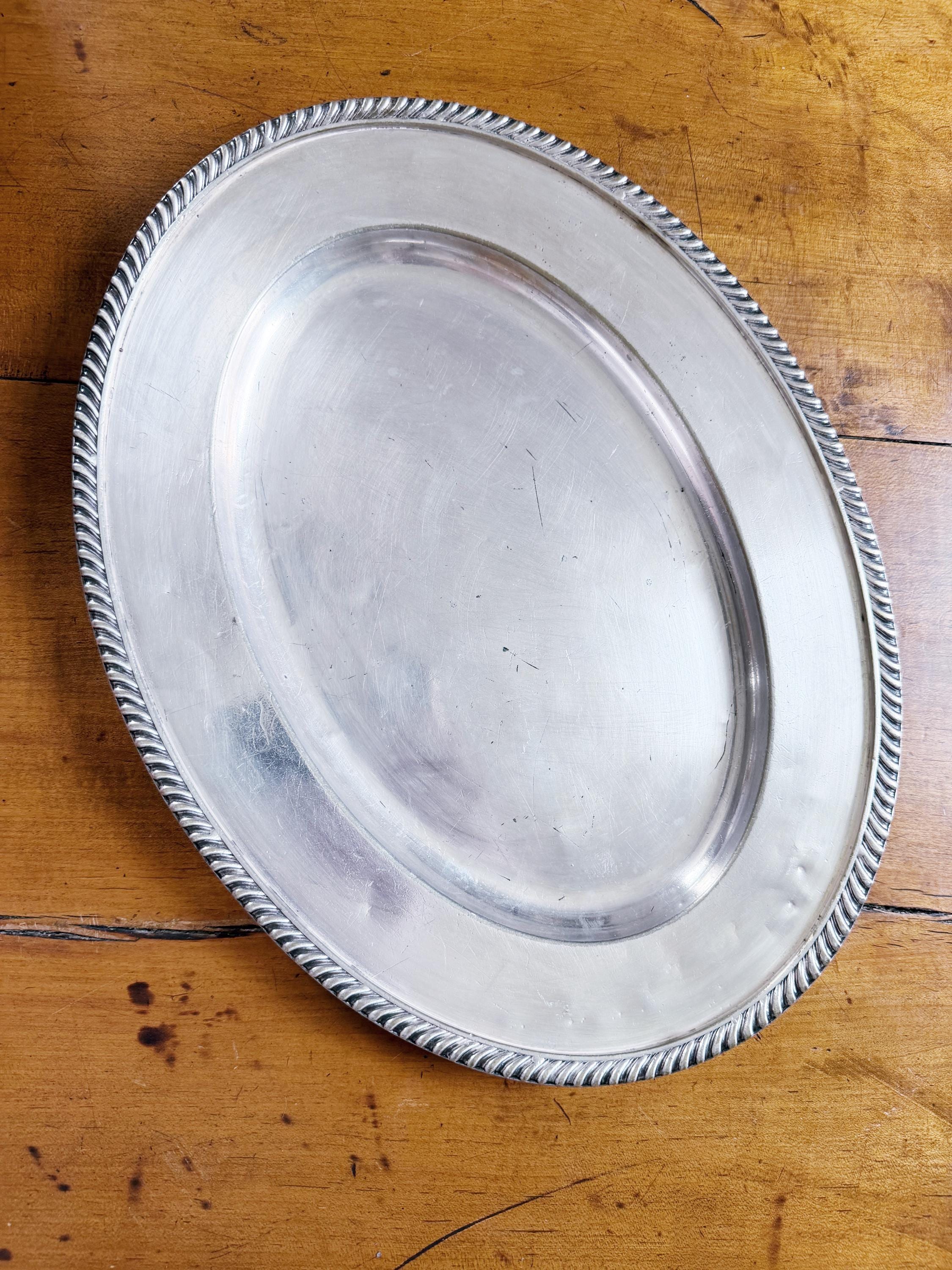 1897 Silver Plated Tray from The Hotel del Coronado in California