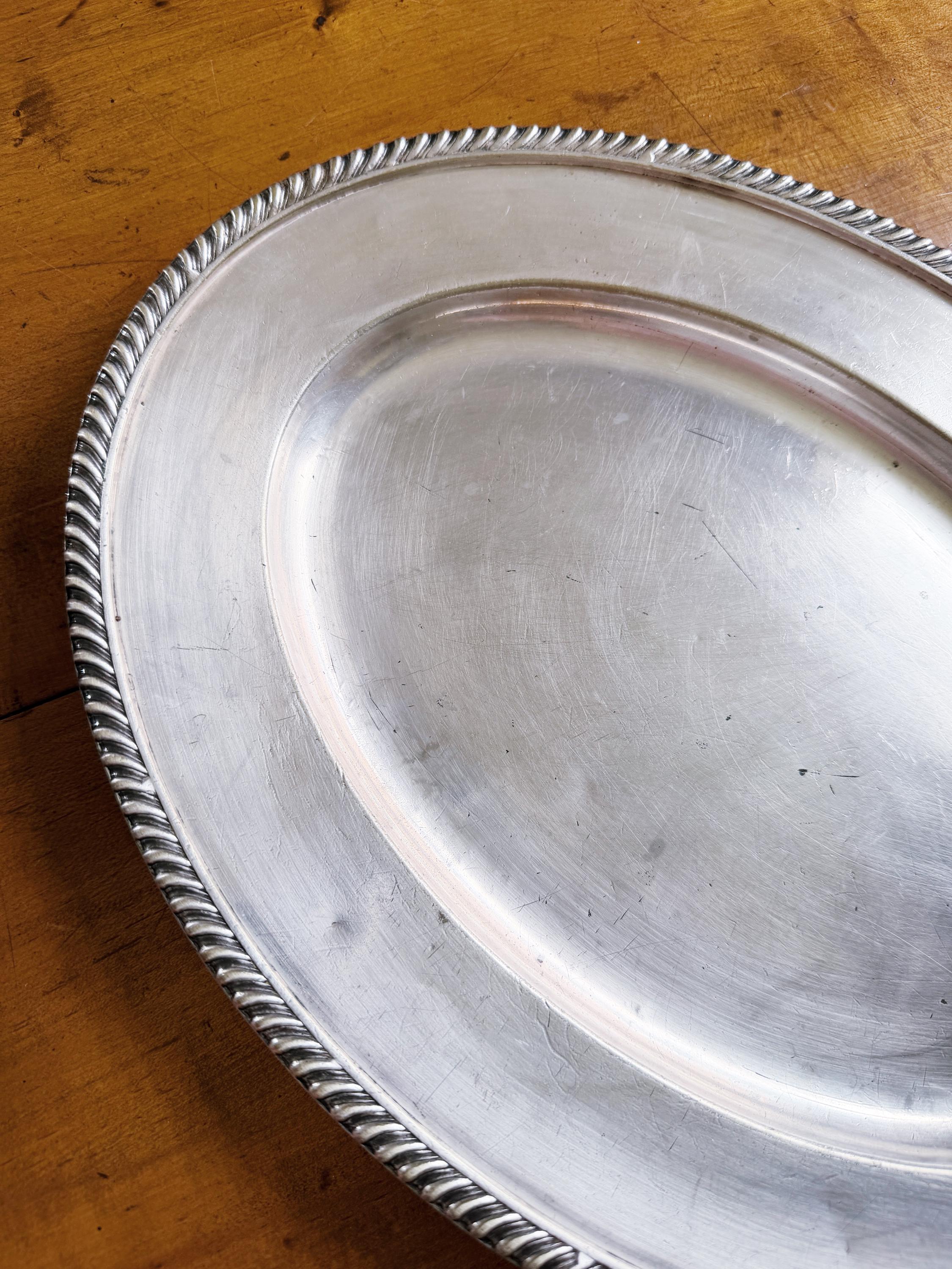 1897 Silver Plated Tray from The Hotel del Coronado in California