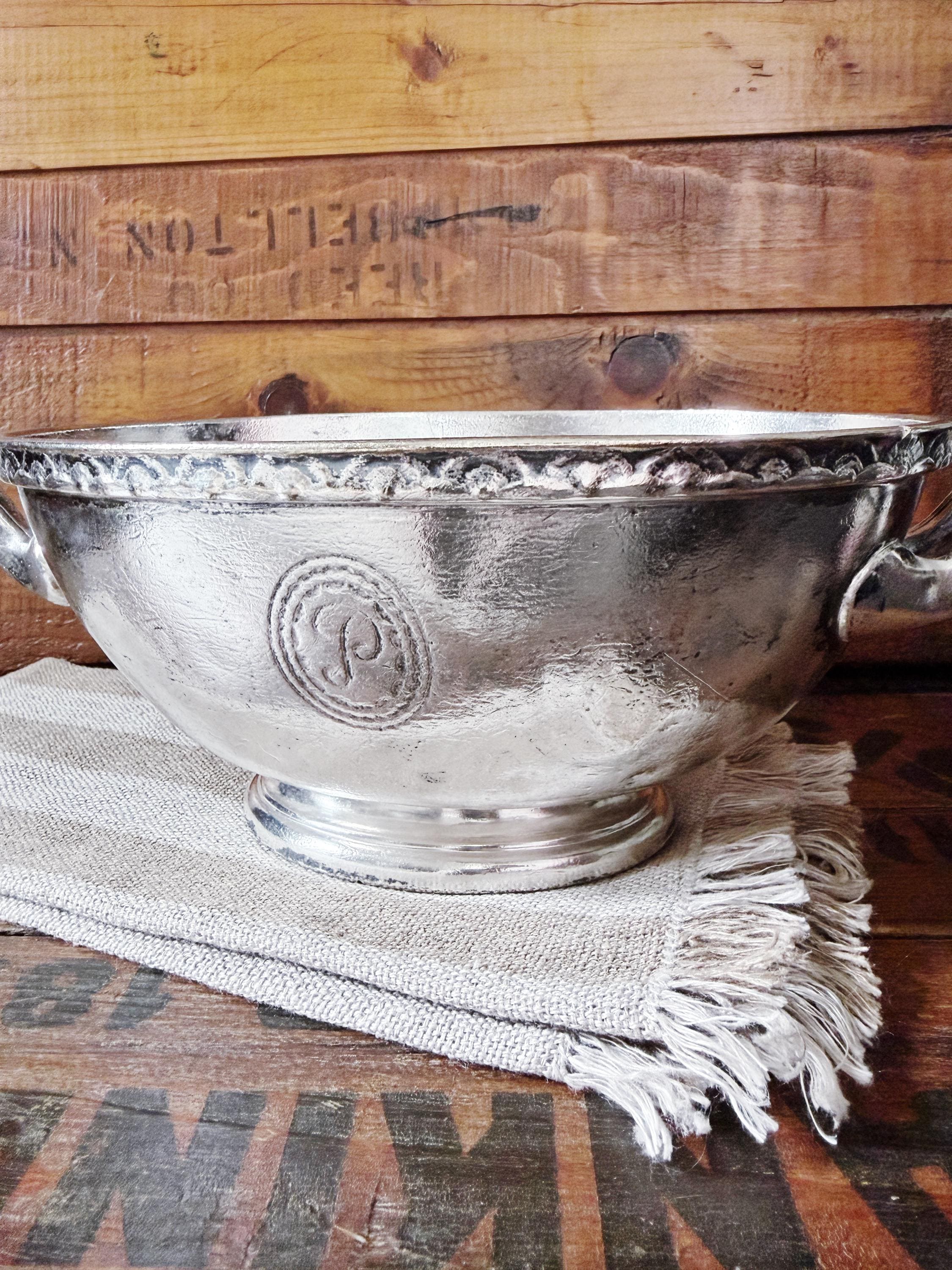 1960 Silver Plated Serving Bowl from The Hotel Pierre NYC