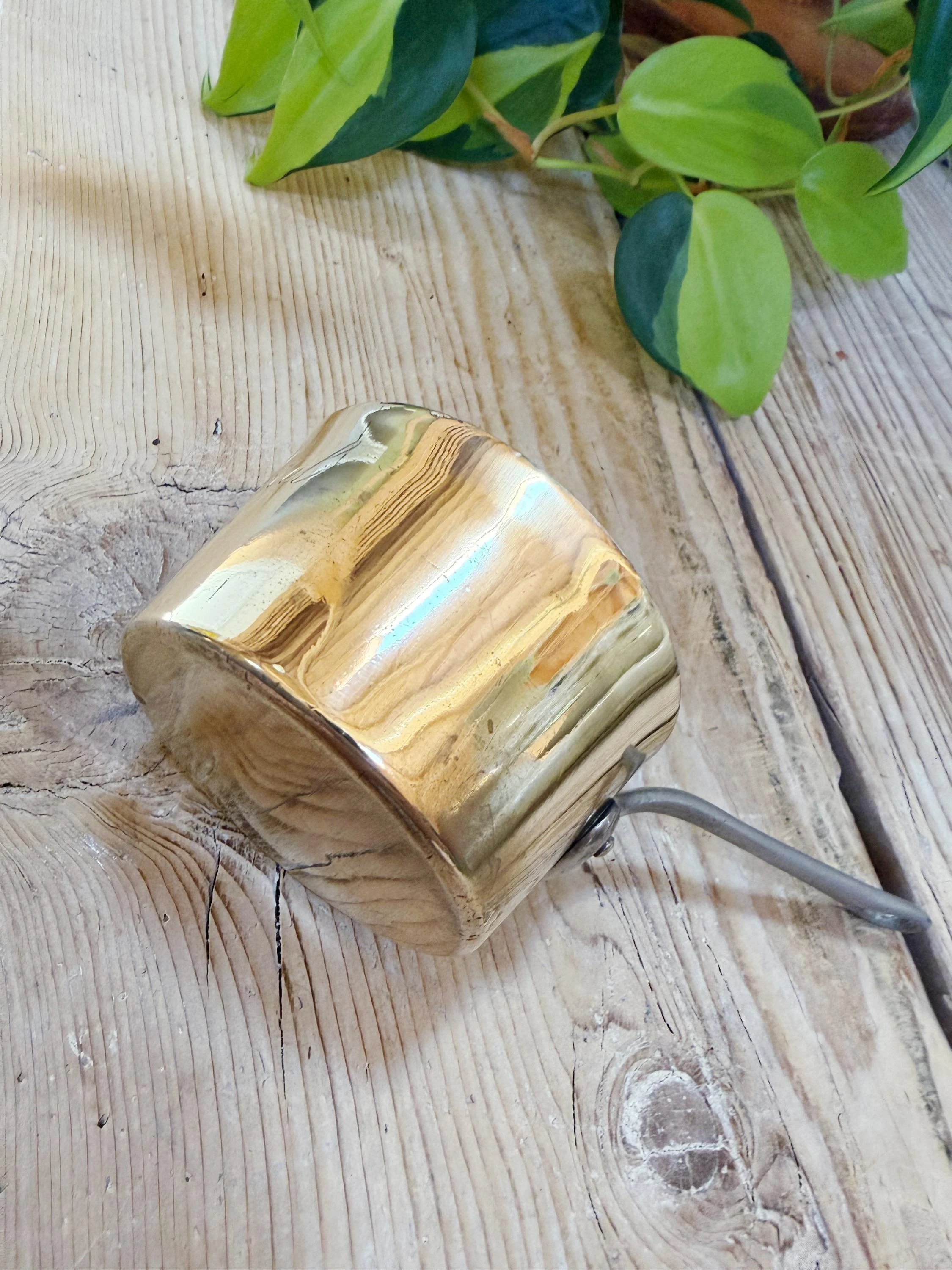 Antique Brass Brandy Warming Pot from The Plaza Hotel NYC