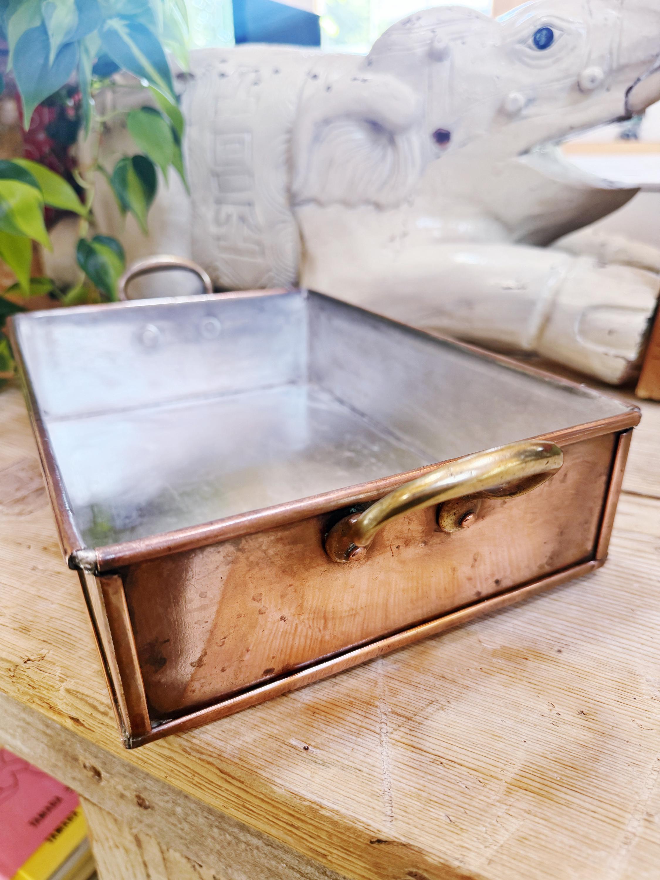 Antique English Copper Baking Pan