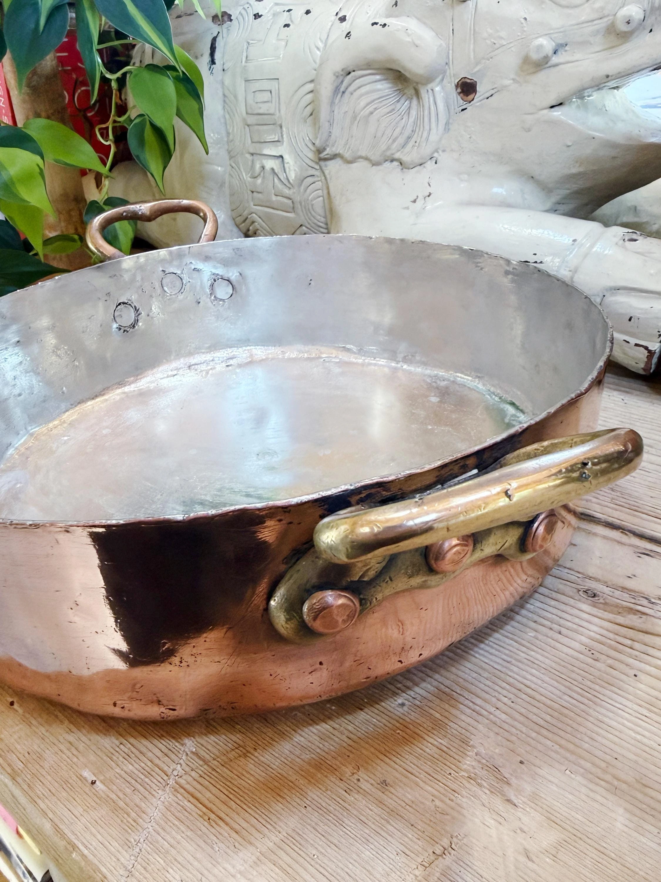 Antique Copper Rondeau from The Imperial Hotel Tokyo