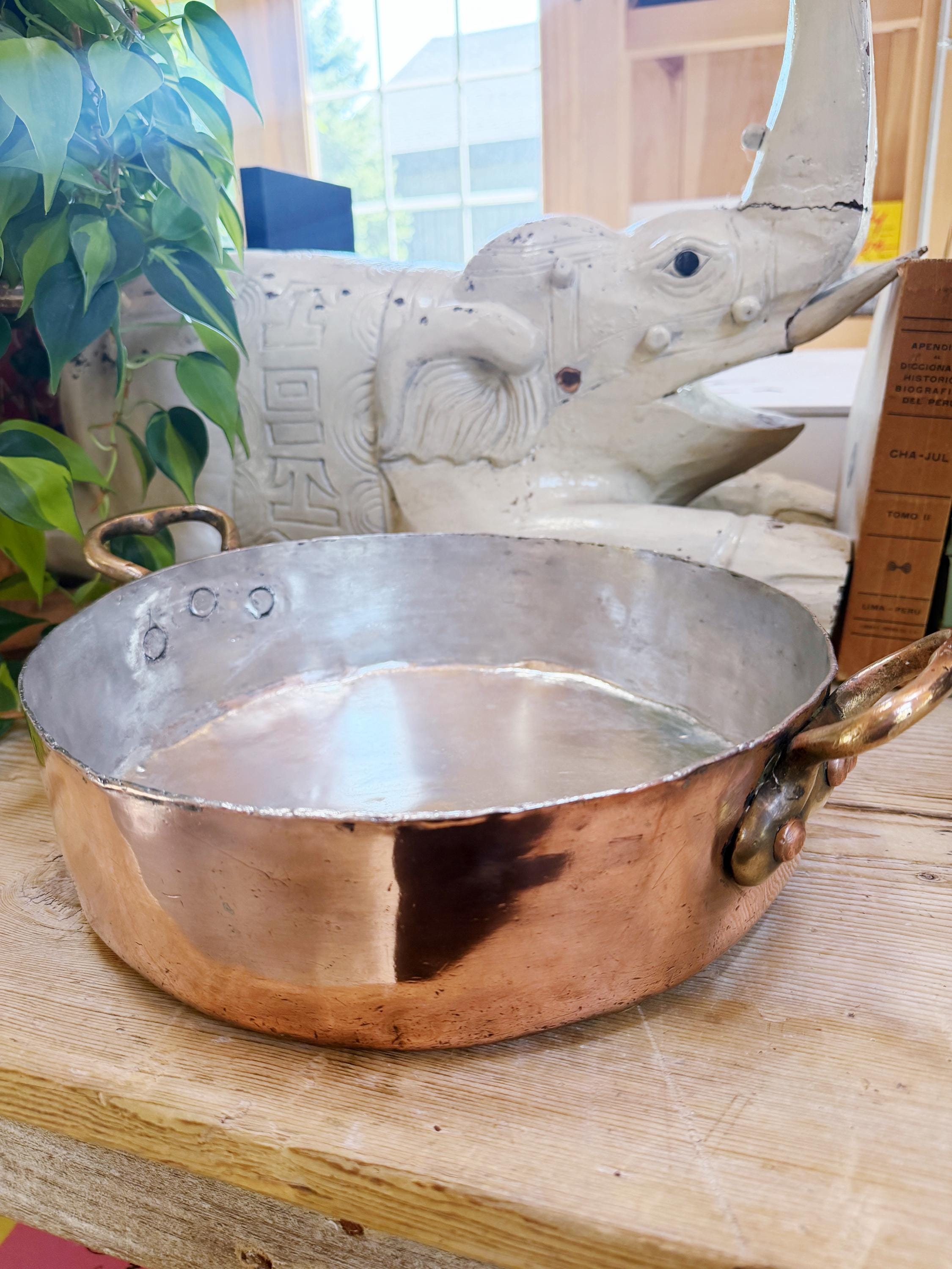 Antique Copper Rondeau from The Imperial Hotel Tokyo