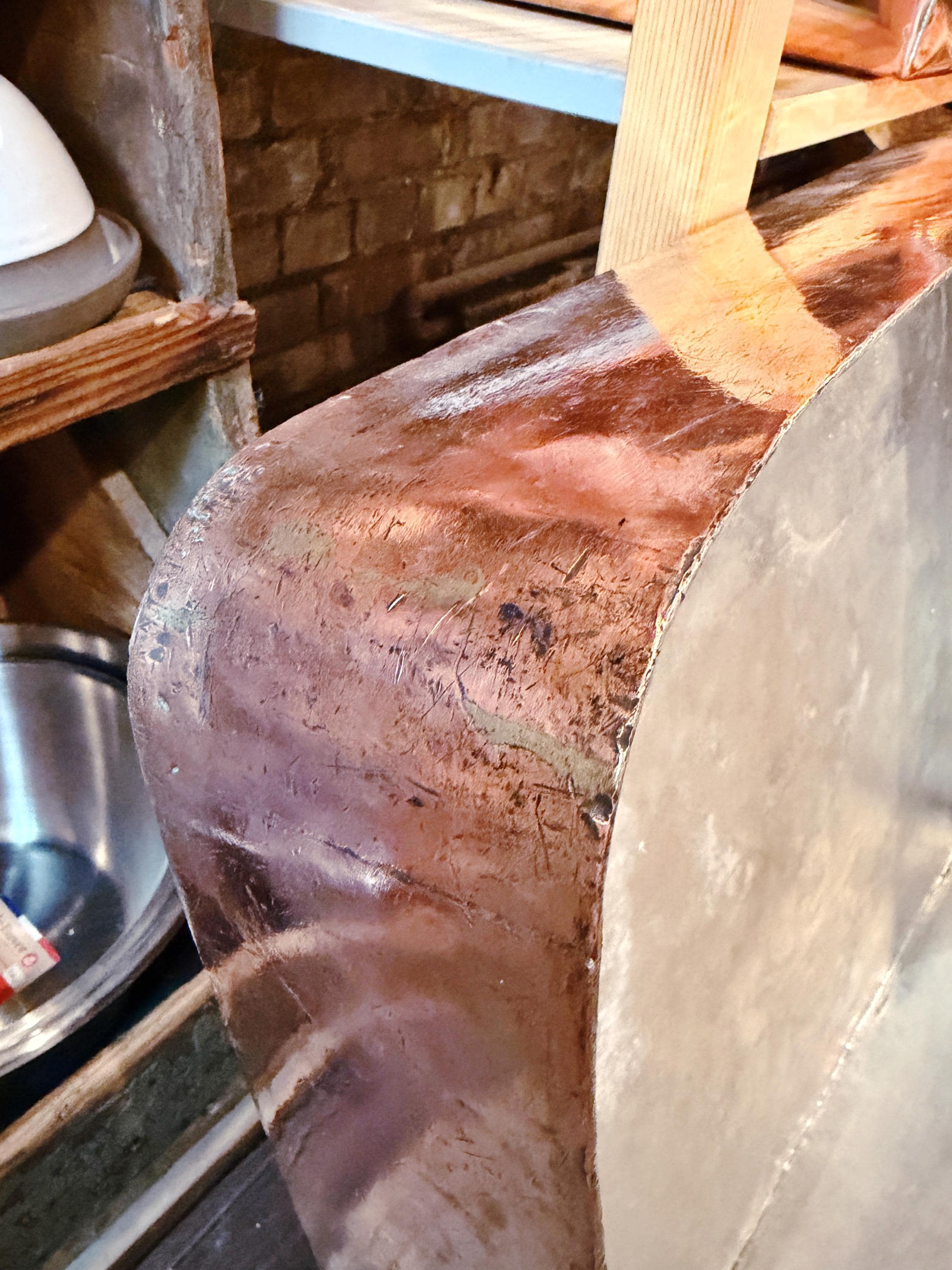 Monumental Antique Duparquet Copper Roasting Pan