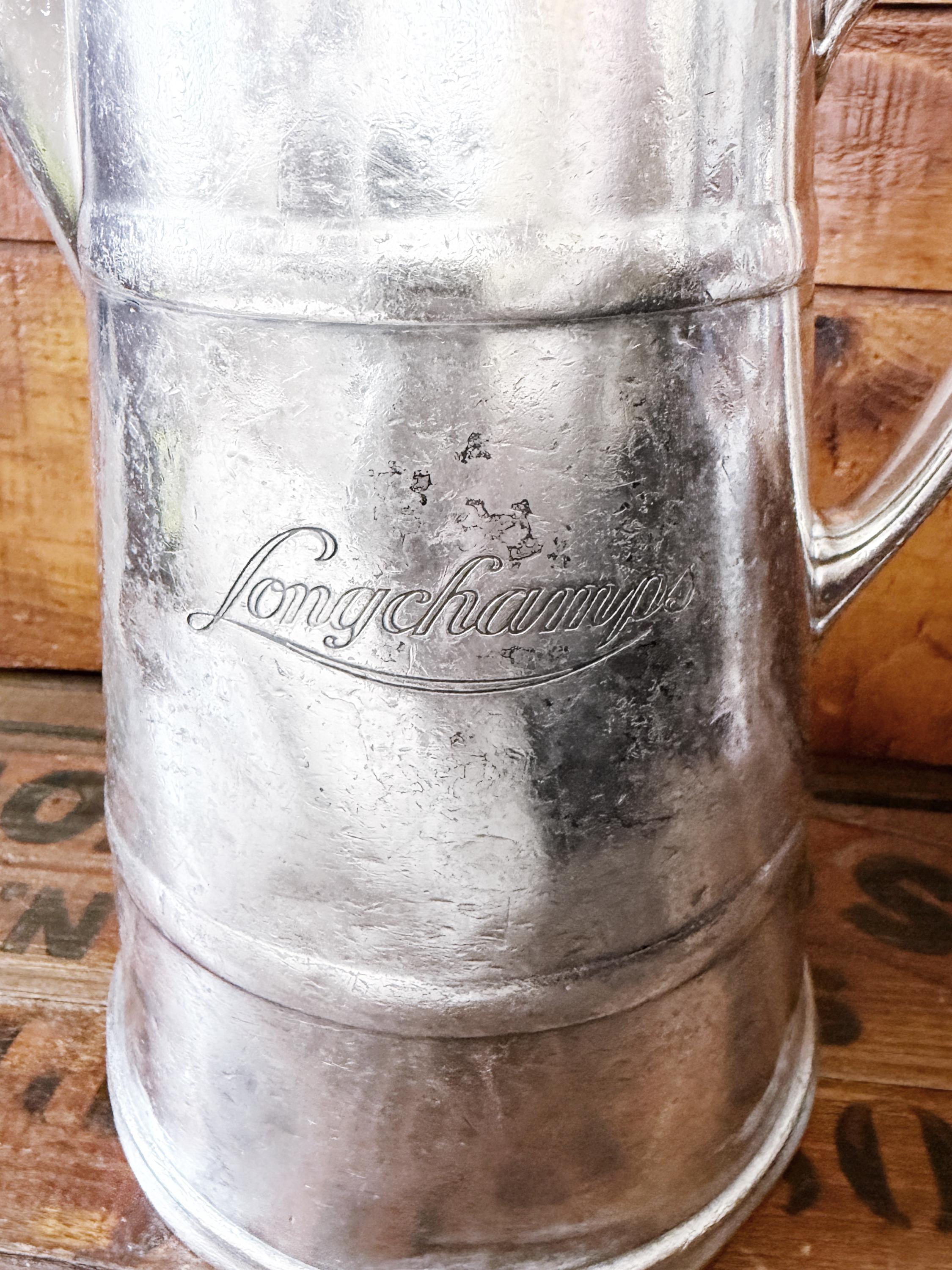 1928 Silver Plated Longchamps NYC Water Pitcher