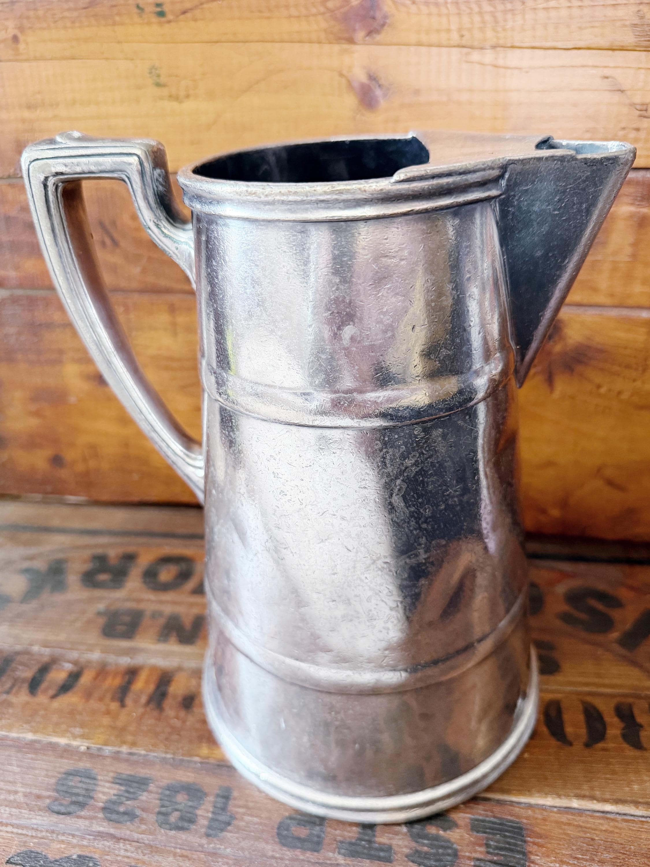 1928 Silver Plated Longchamps NYC Water Pitcher