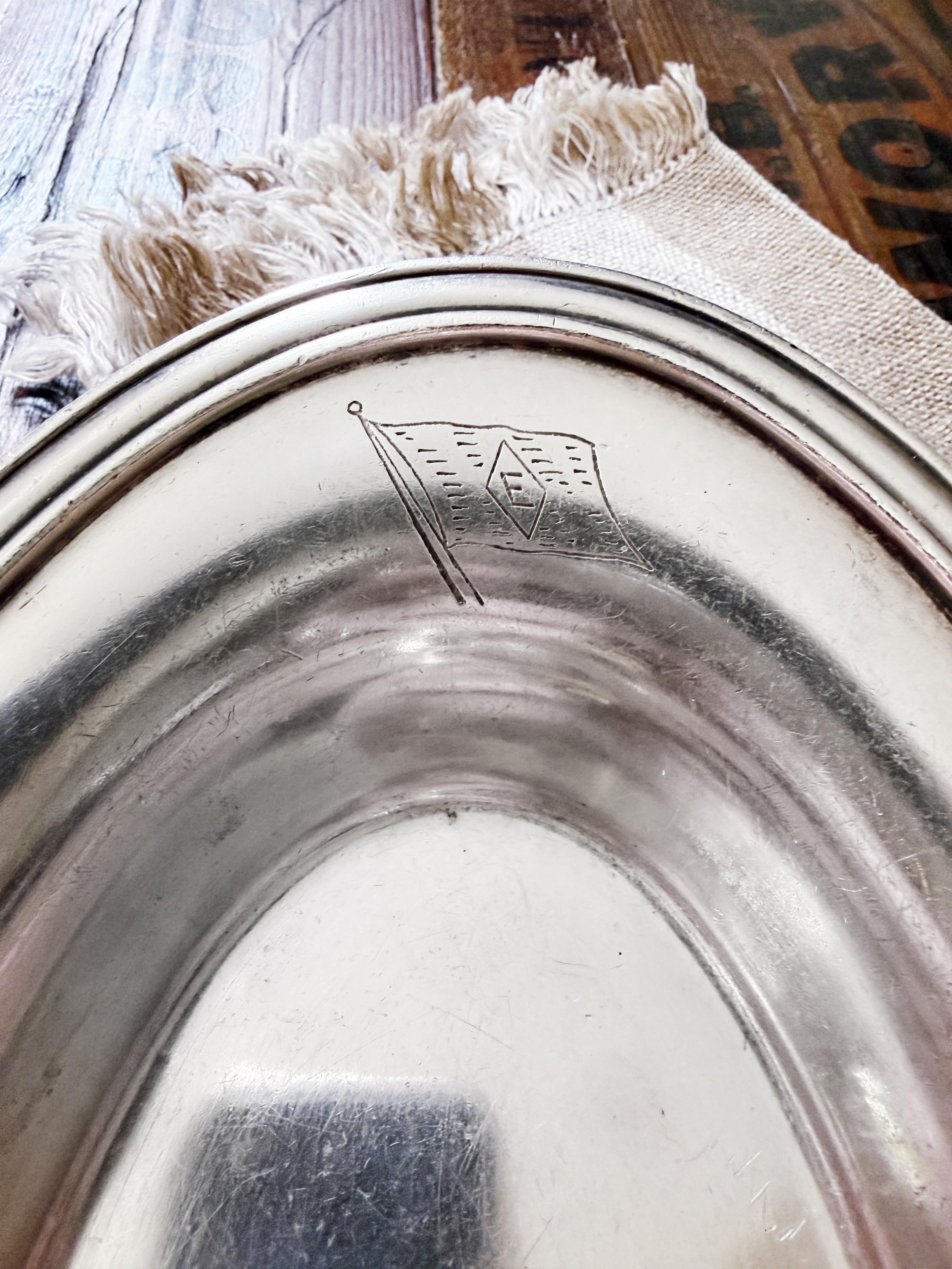 1947 Silver Plated American Export Lines Serving Dish