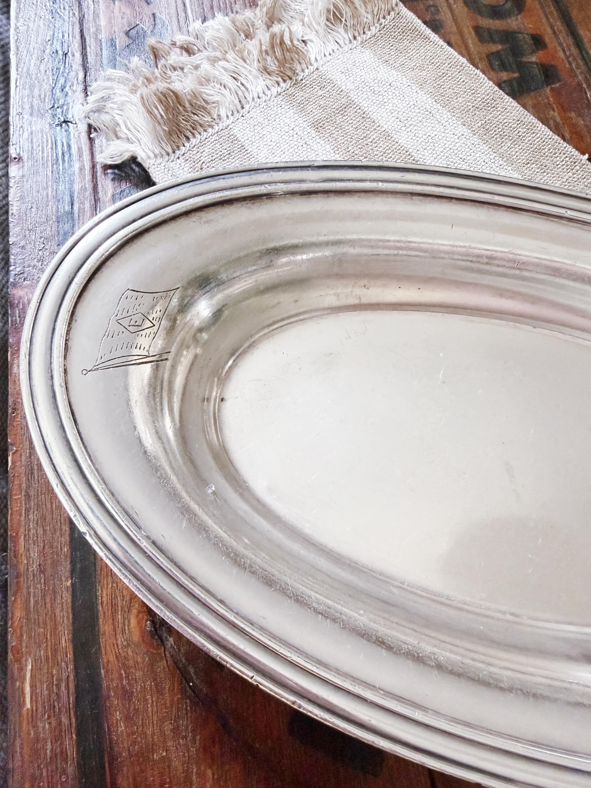 1947 Silver Plated American Export Lines Serving Dish
