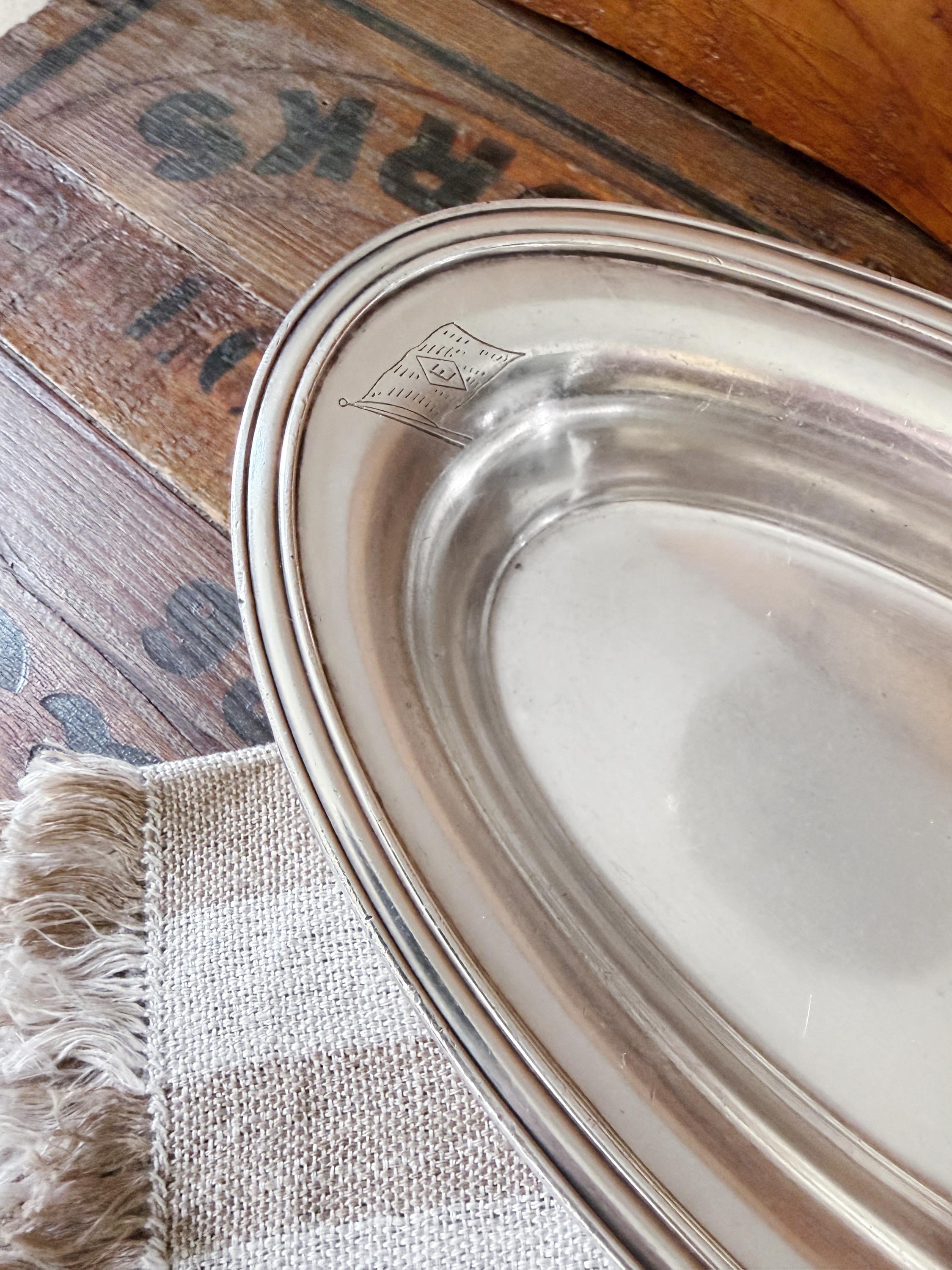 1947 Silver Plated American Export Lines Serving Dish