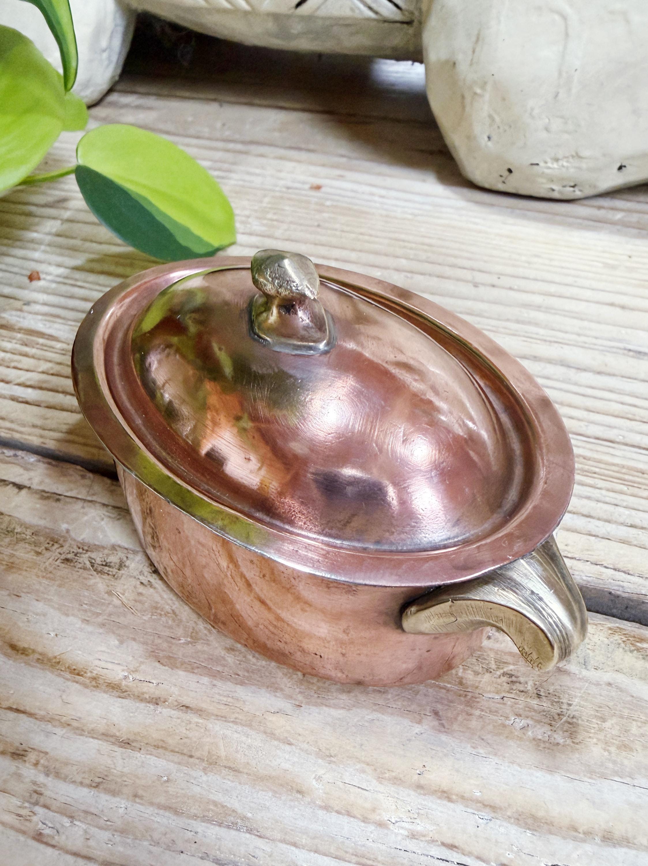 Antique Child’s Copper Roaster from The Hotel Anglo American in Florence