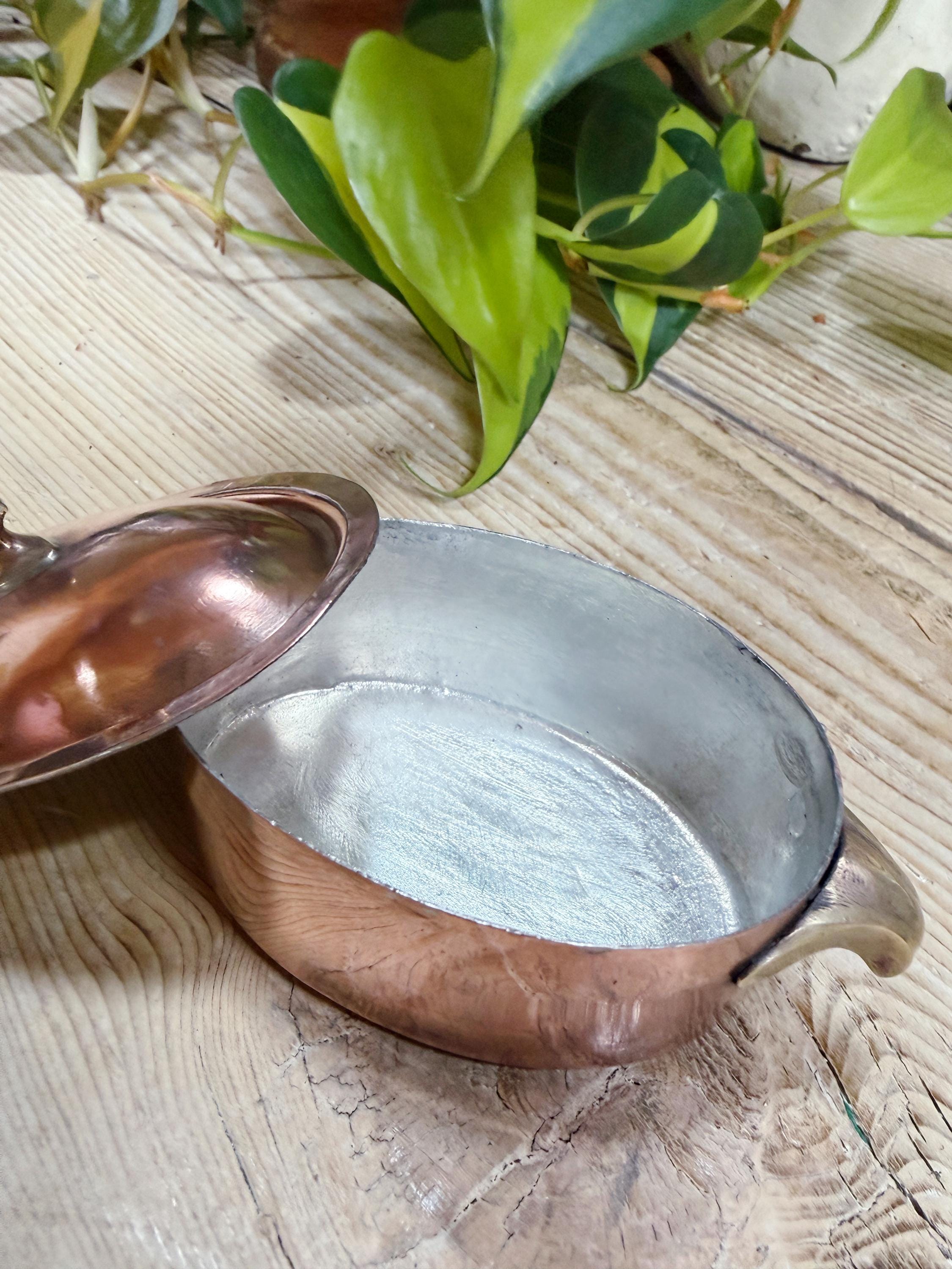Antique Child’s Copper Roaster from The Hotel Anglo American in Florence