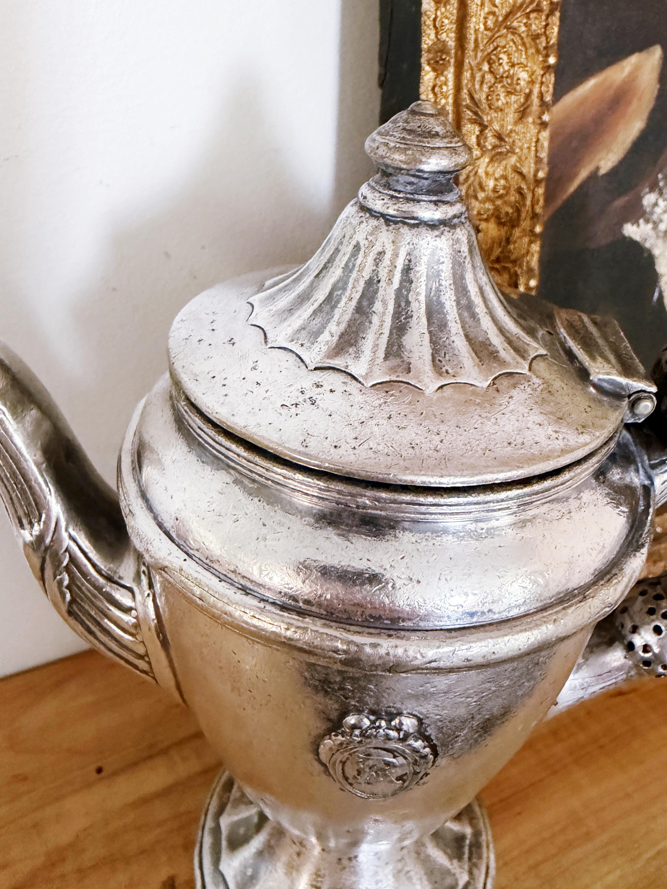 1928 Silver Plated Teapot from The St Regis Hotel NYC