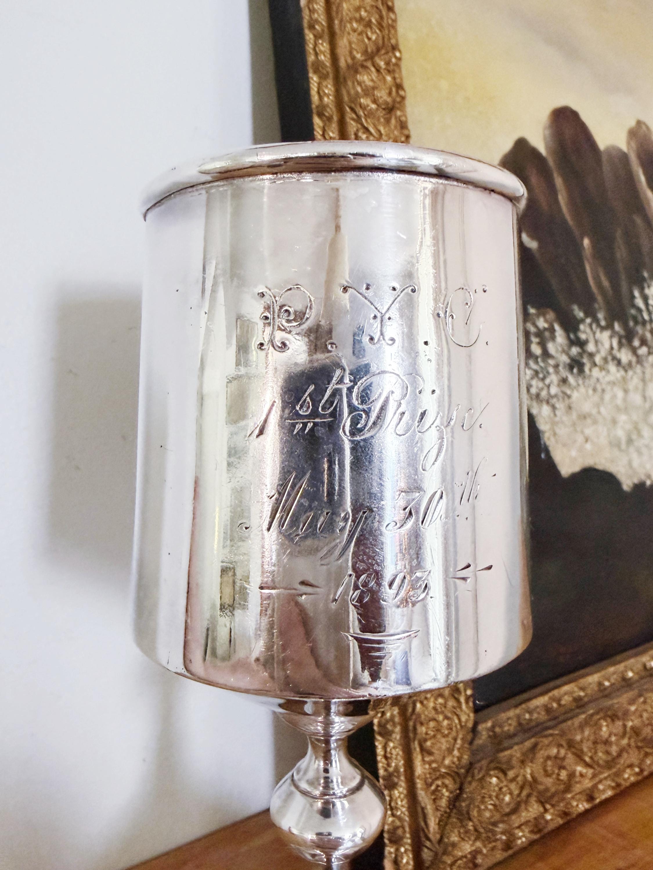 1895 Silver Plated Yacht Club Trophy