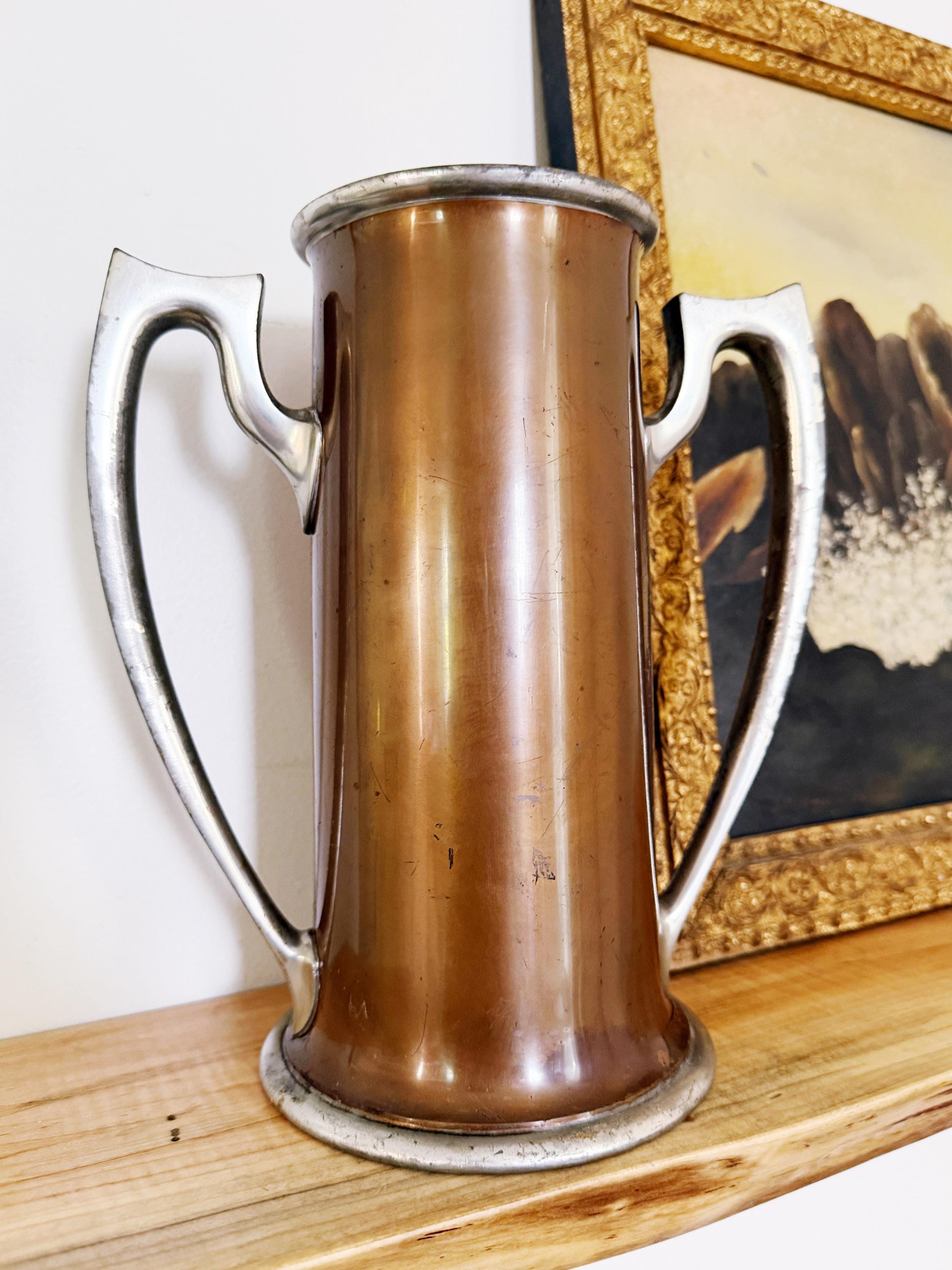 Antique Copper Best 10 Ears of Corn Trophy