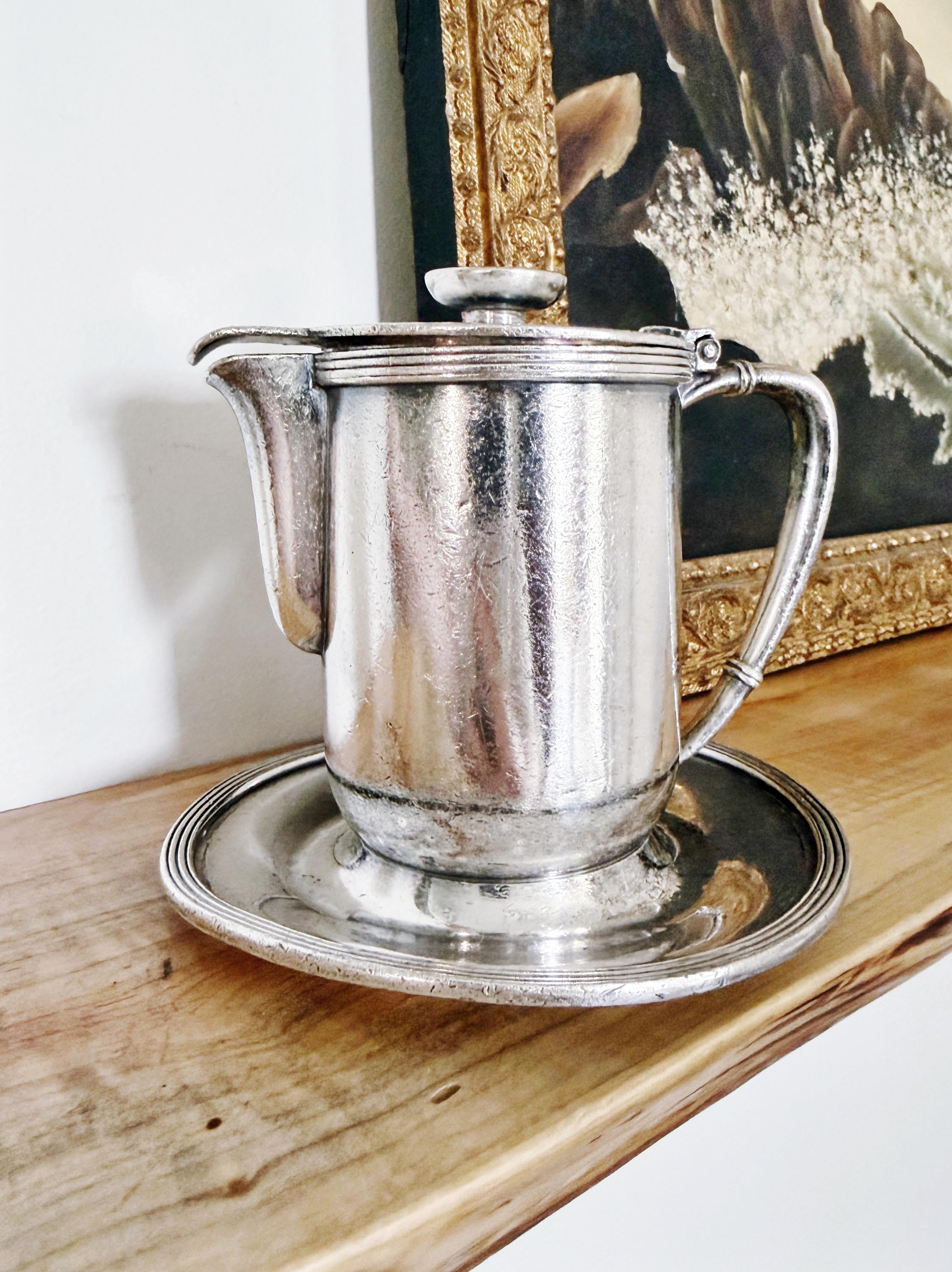 1946 Silver Plated Syrup Pitcher from New York Central Railroad