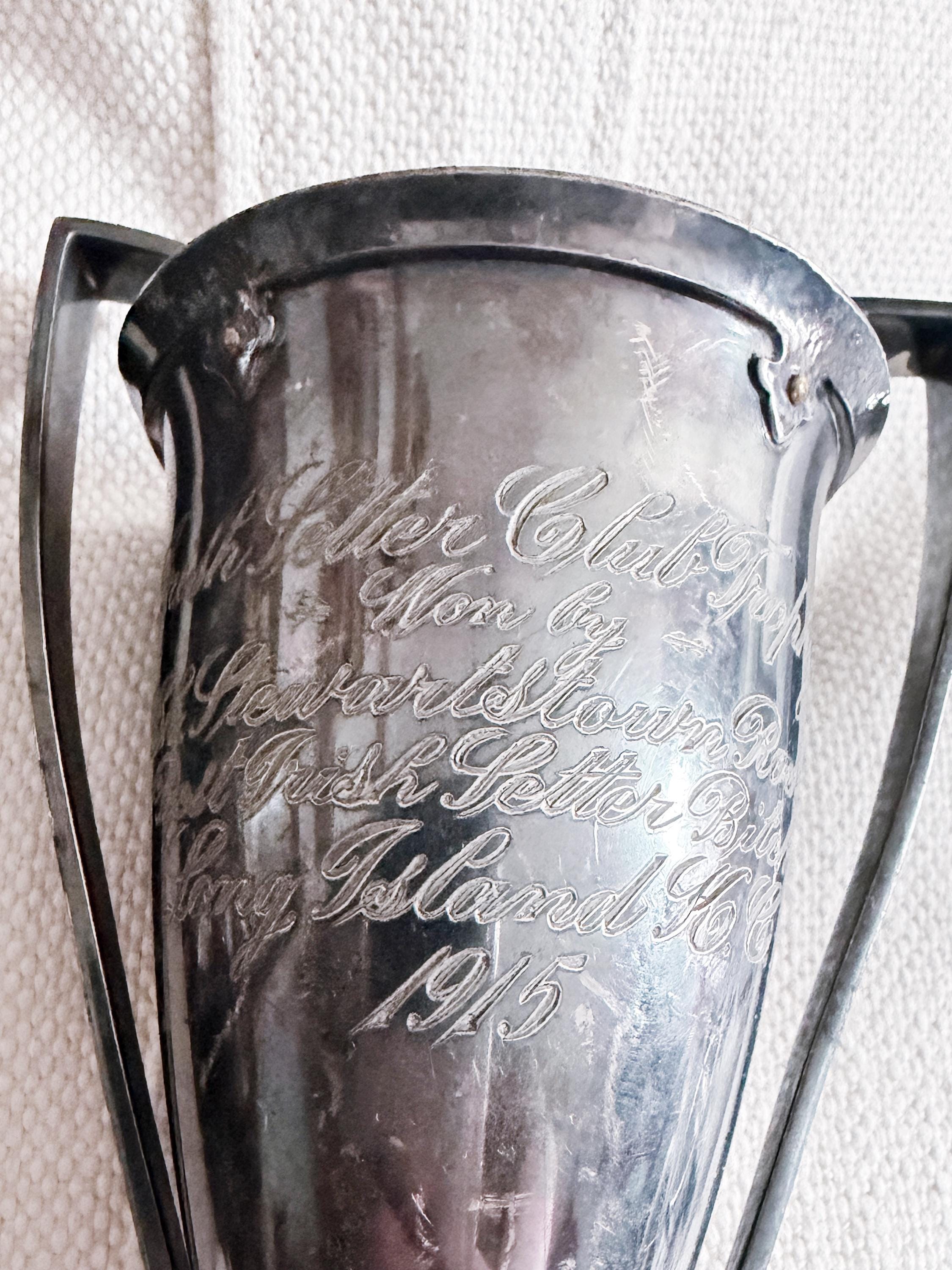 1915 Silver Plated Irish Setter Dog Show Trophy