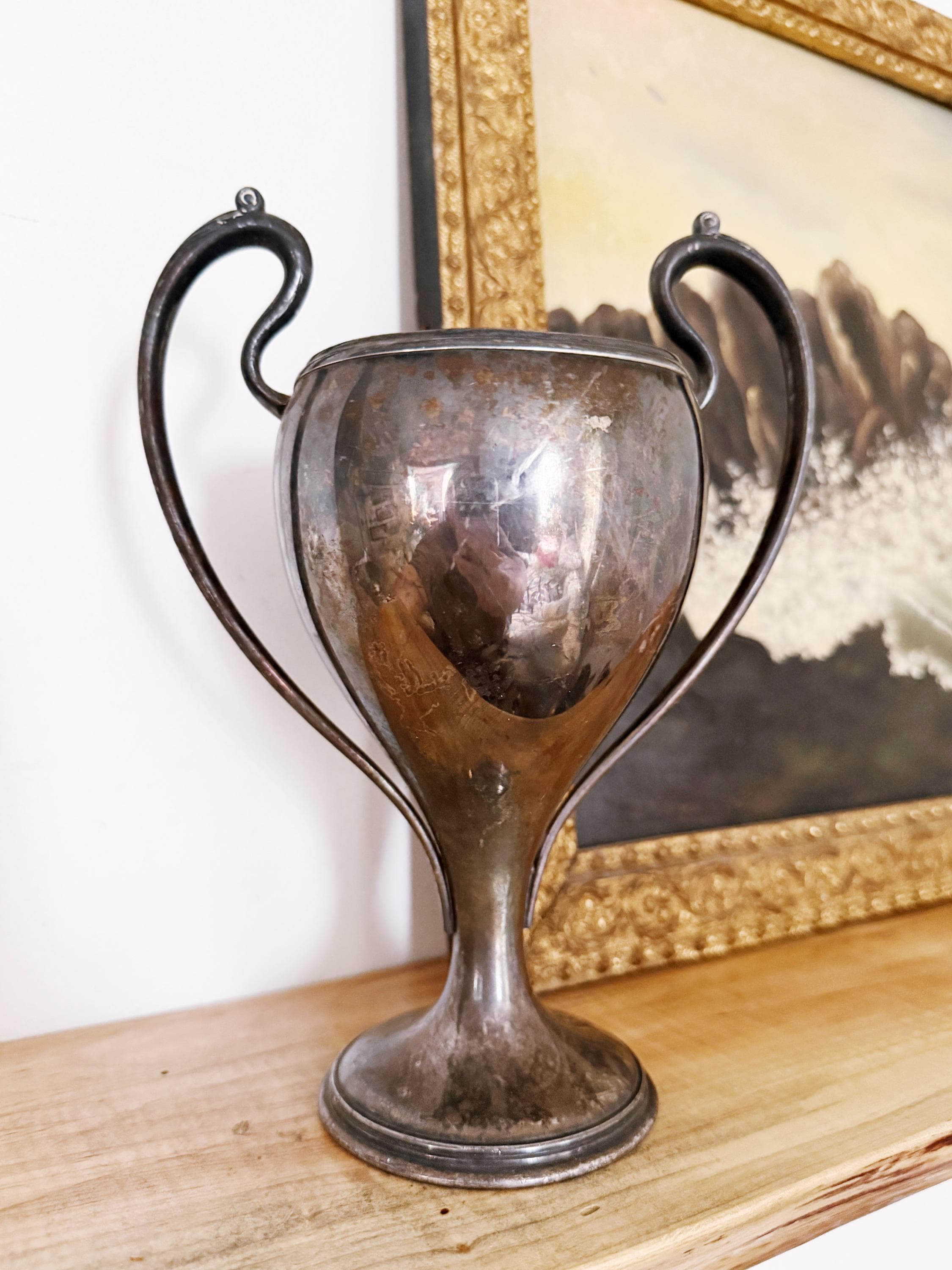 1918 Silver Plated English Setter Dog Show Trophy