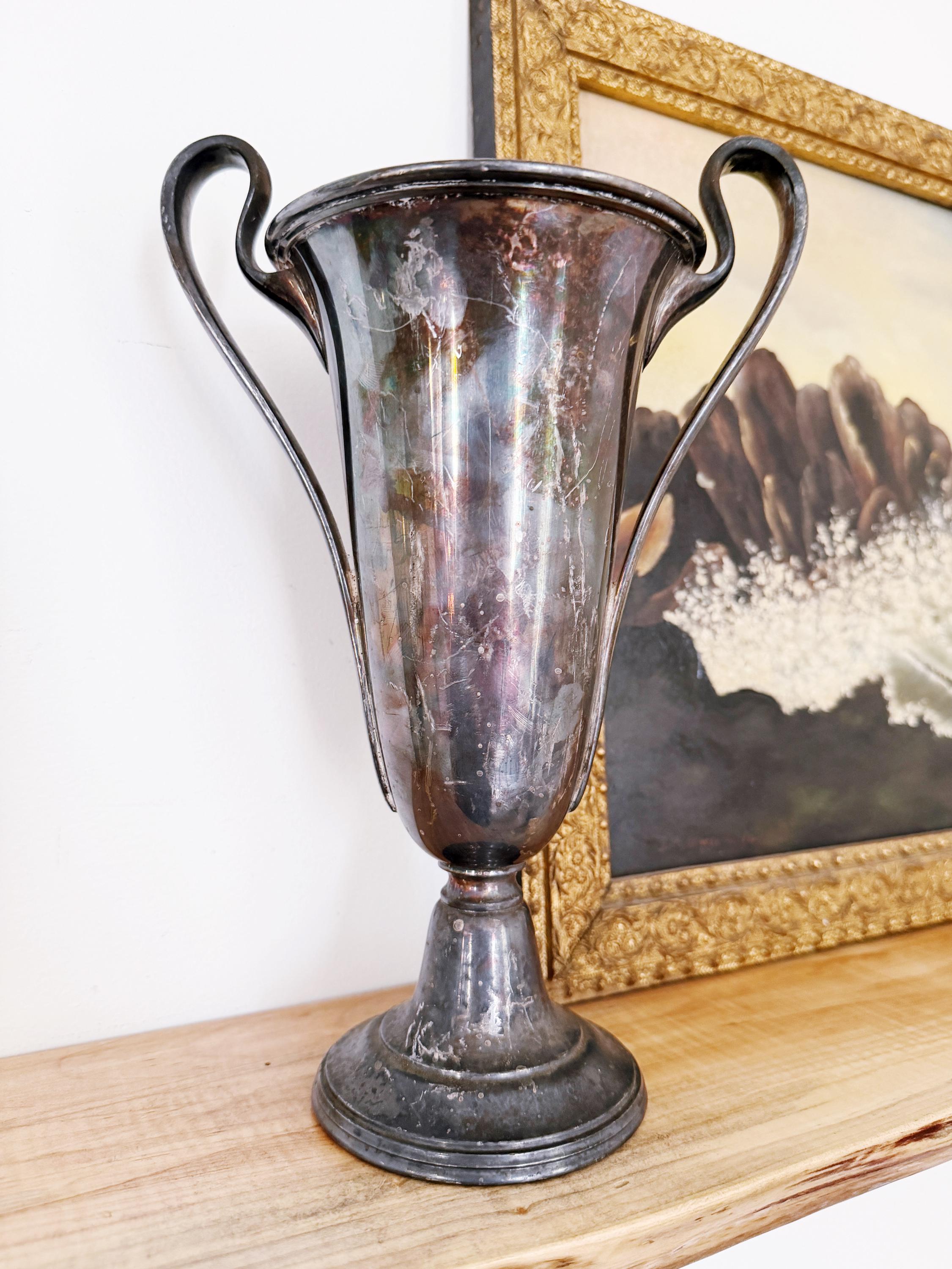 Big 1924 Silver Plated Oak Ridge Hunt Club Horse Show Trophy