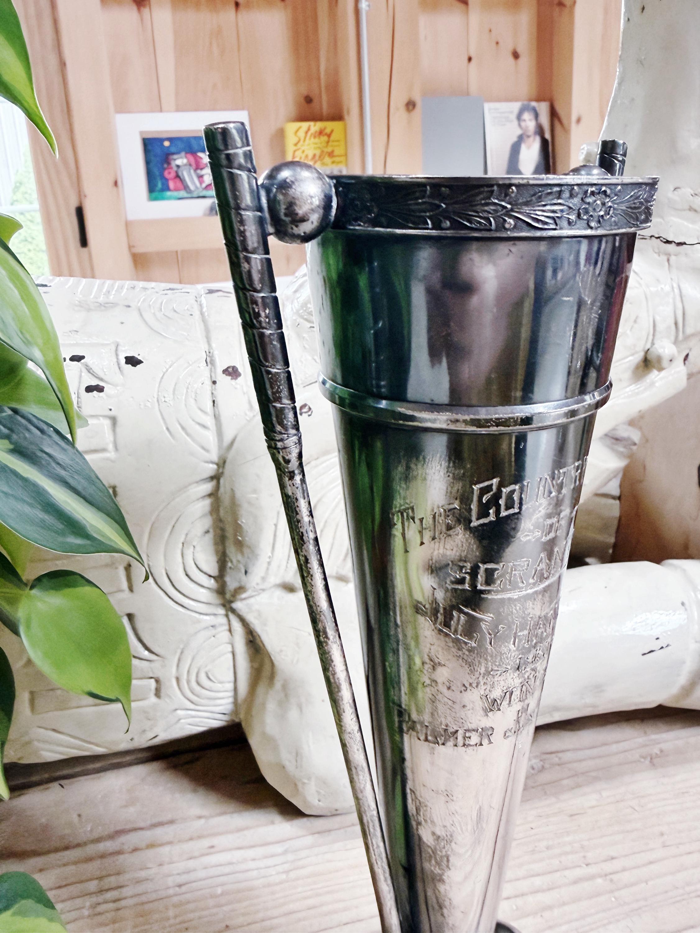 1931 Silver Plated Figural Golf Trophy
