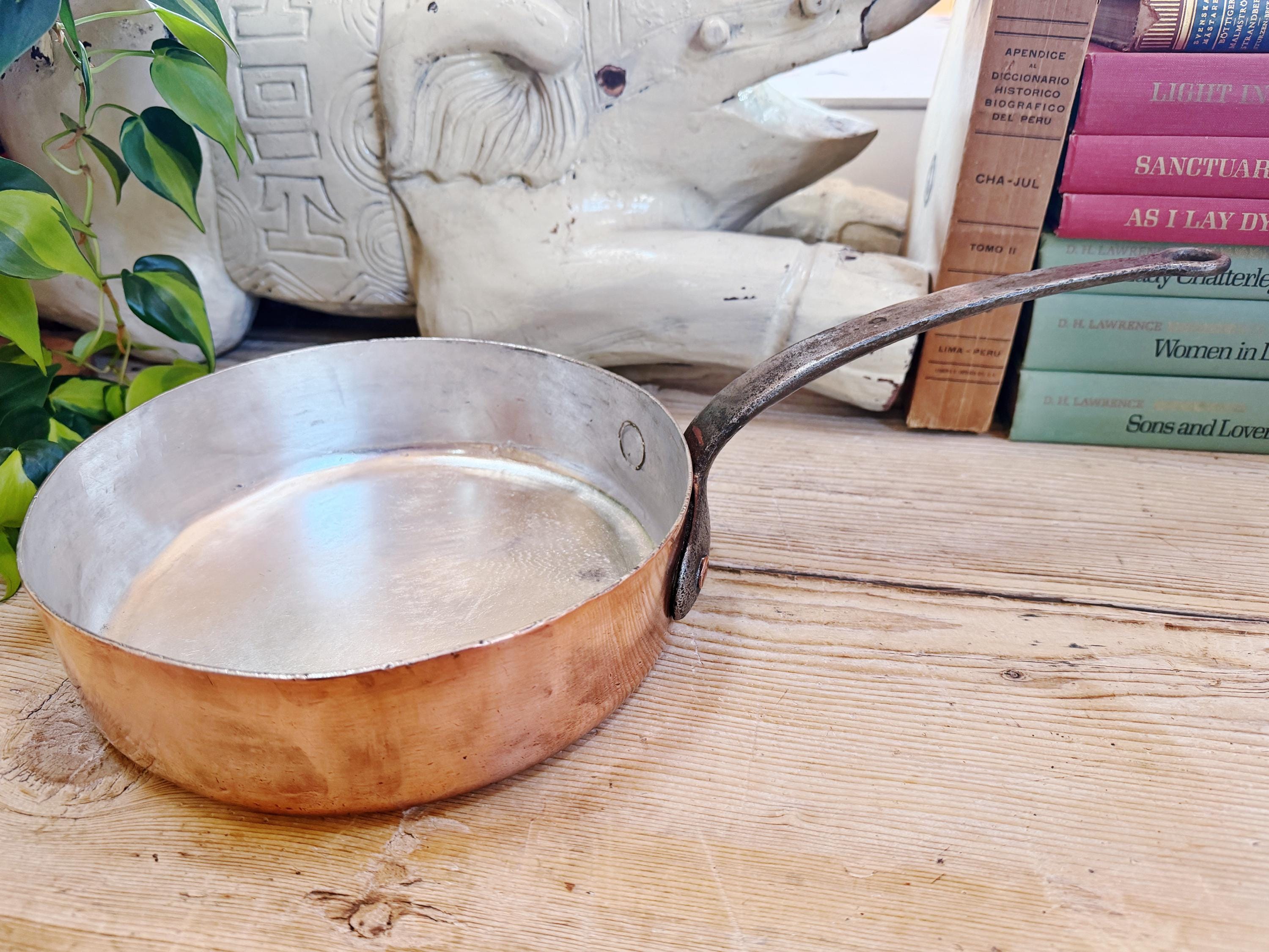 Antique Copper Sauté Pan by Duparquet NYC