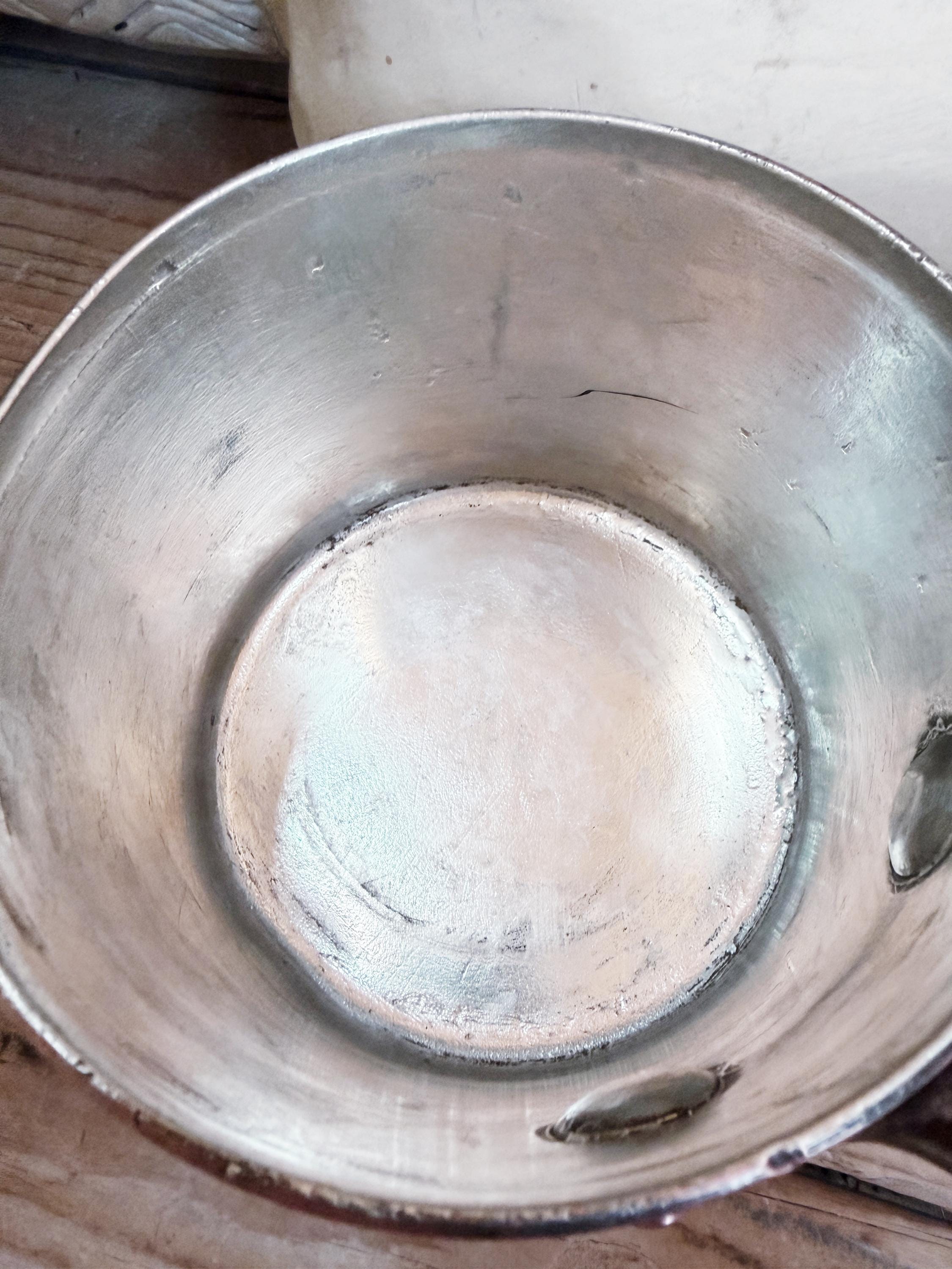 Petite Antique Copper Pot by Duparquet NYC