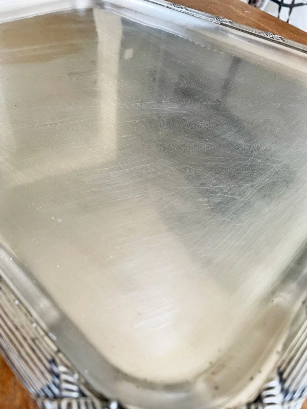 Vintage Silver Plated Serving Tray from Hotel Ritz Paris
