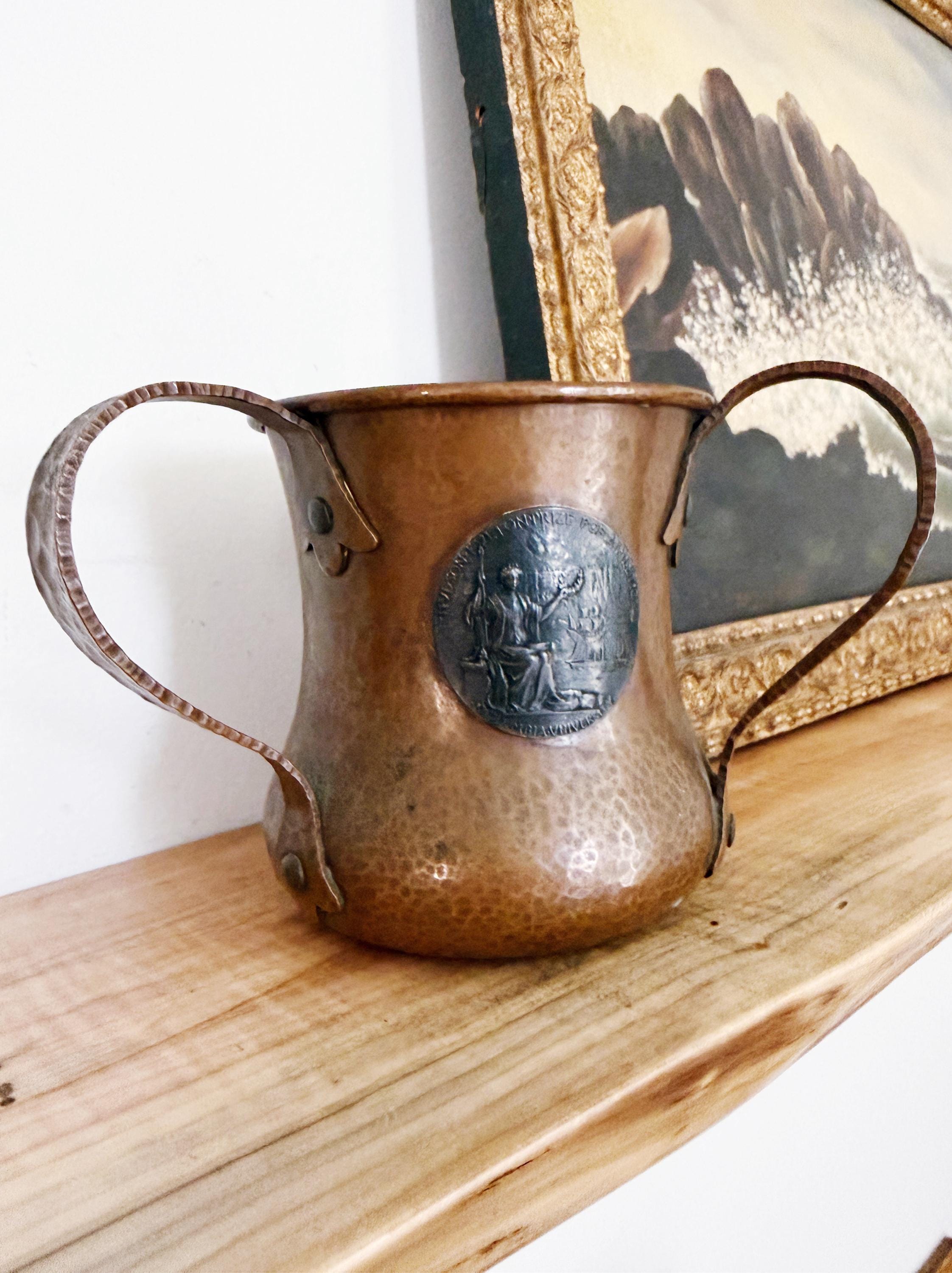 1911 Columbia University Copper & Silver Boat Race Trophy