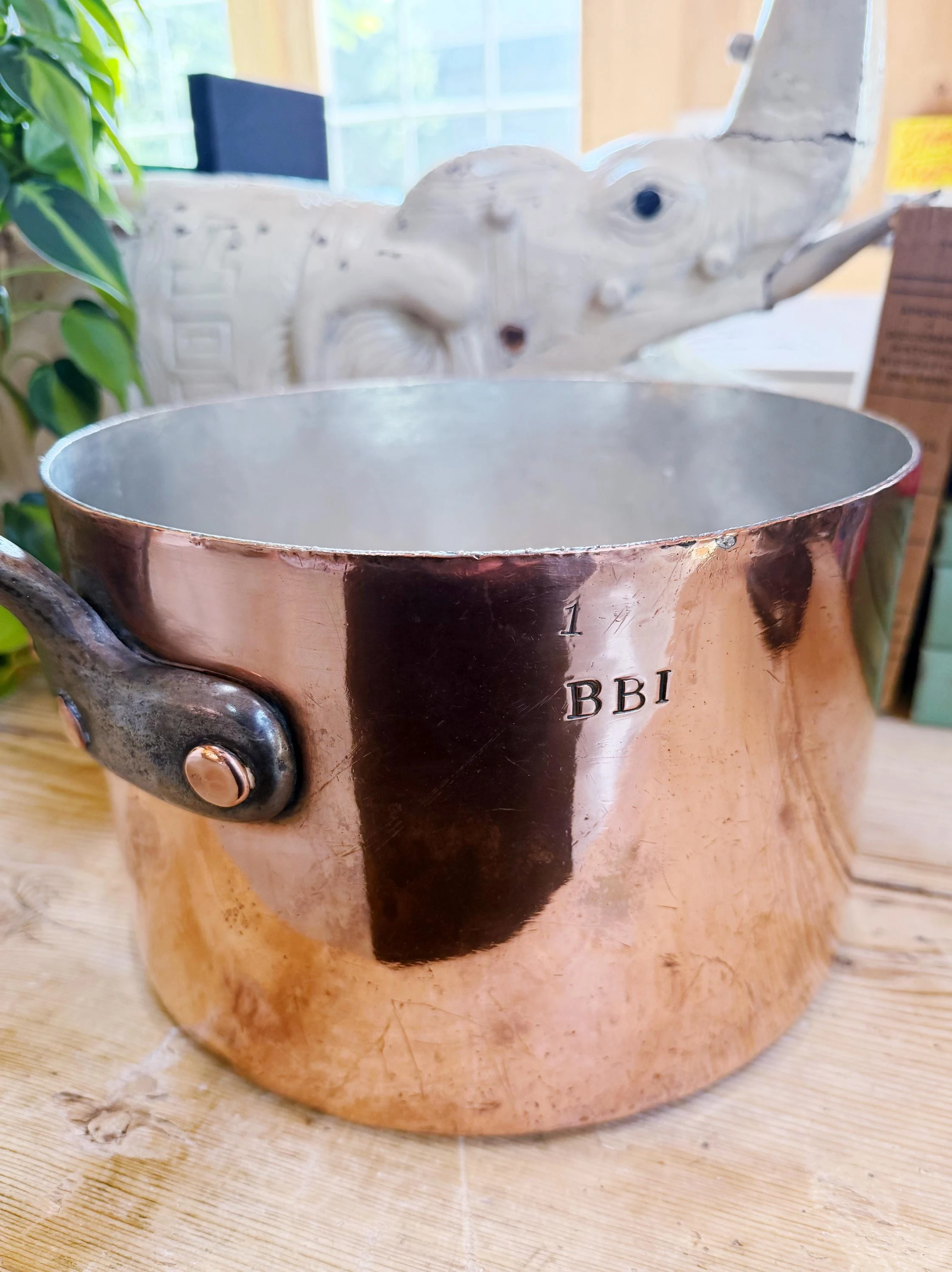 Antique Copper Pot by L. Barth & Son NYC
