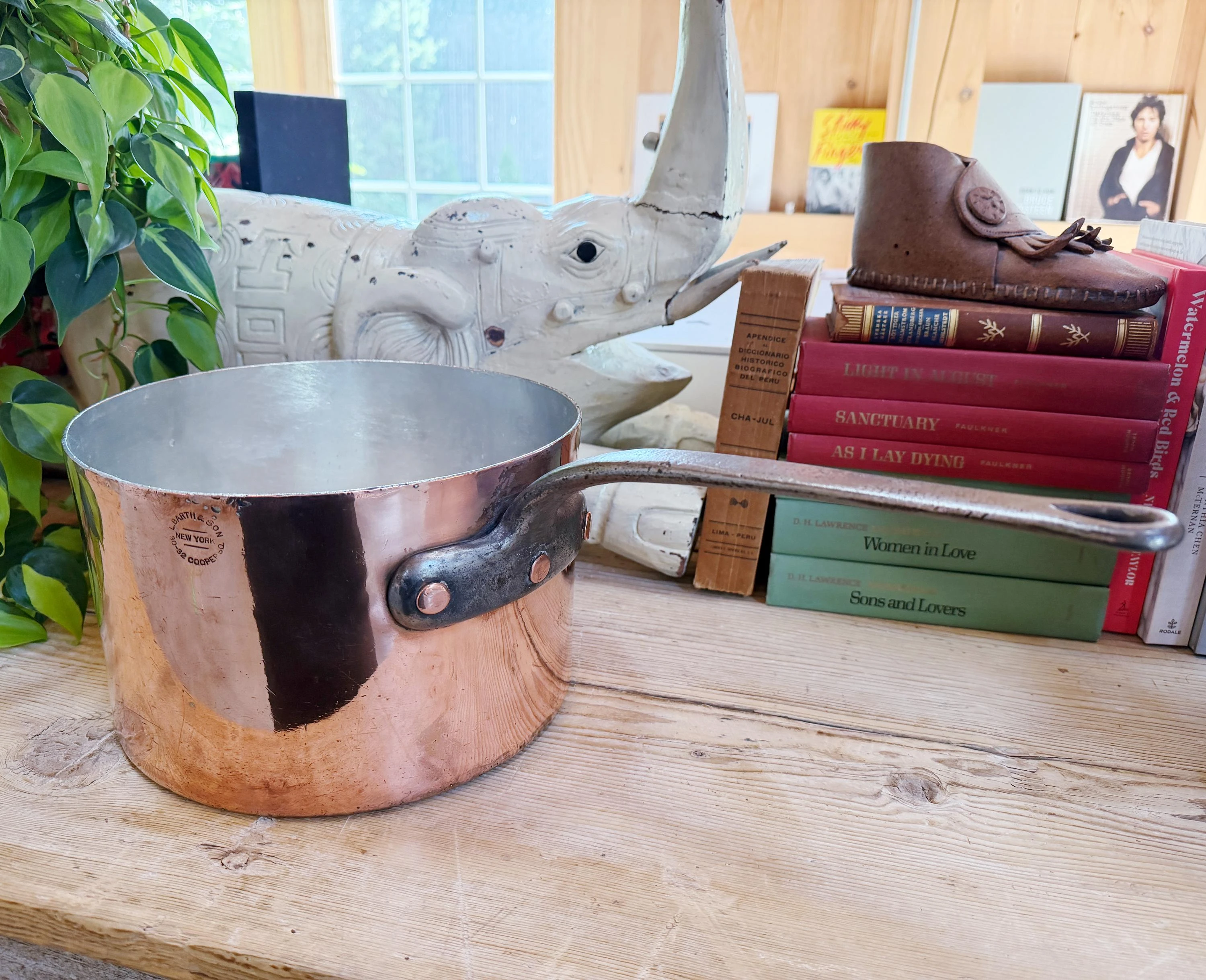 Antique Copper Pot by L. Barth & Son NYC