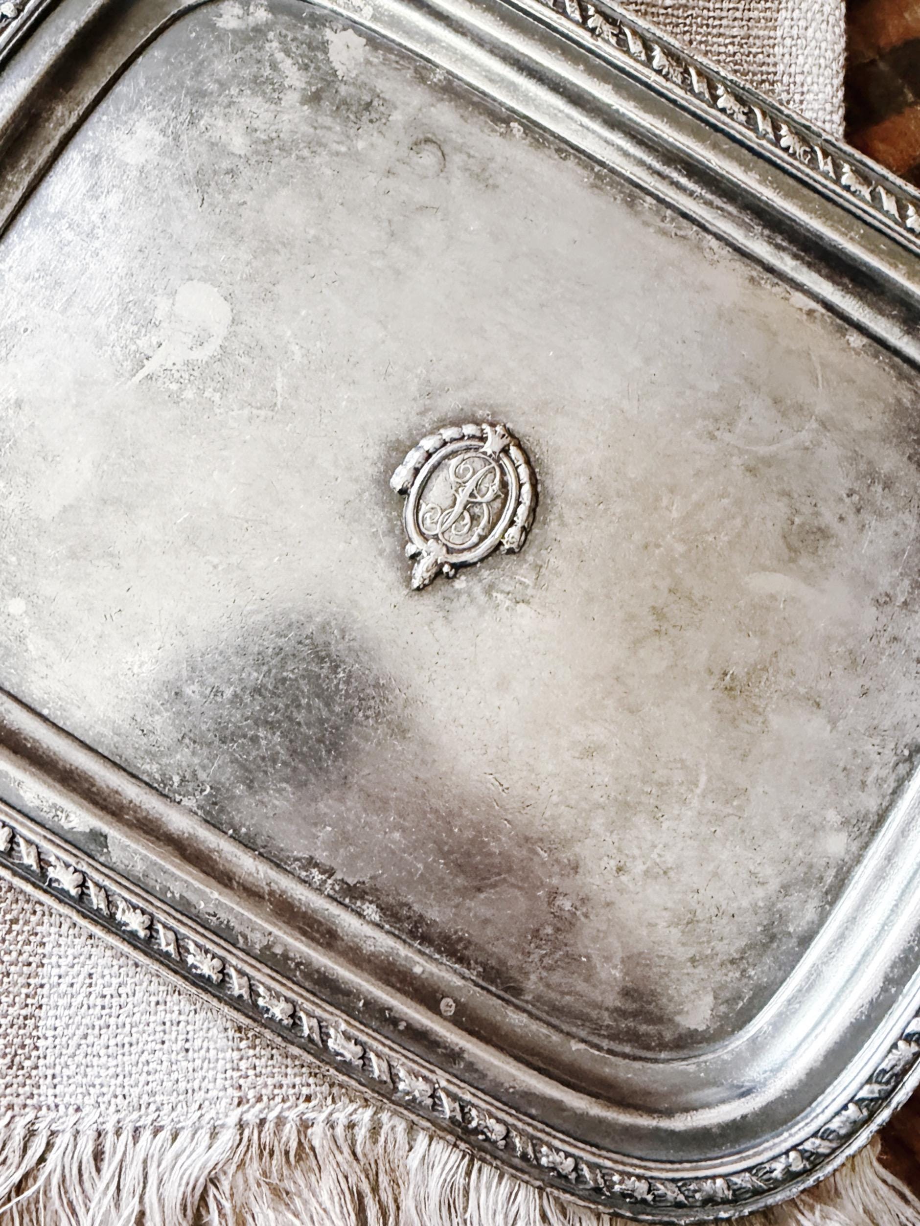 1930 Silver Plated Bowman Hotel Tray