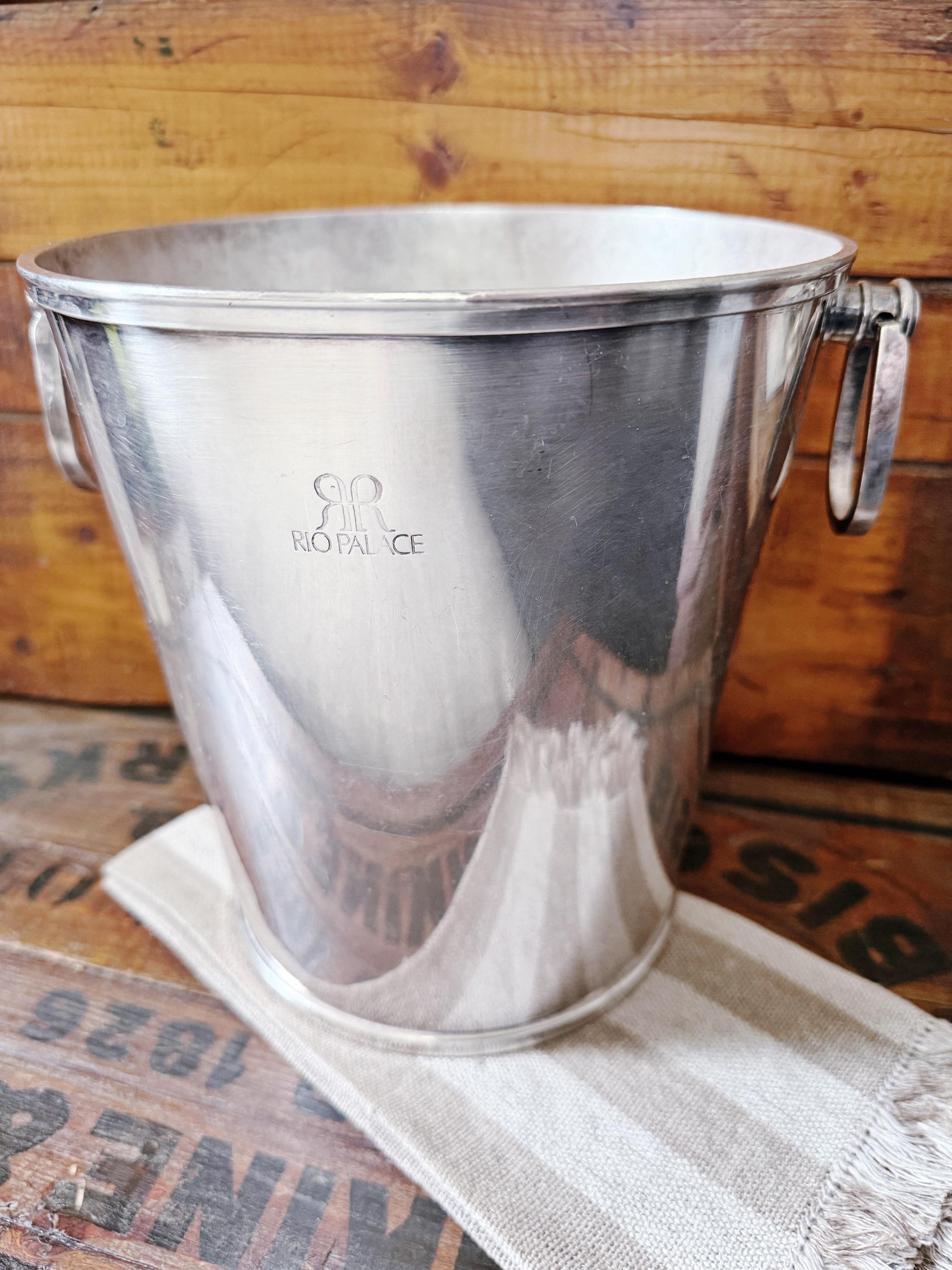 Vintage Silver Plated Champagne Bucket from The Rio Palace