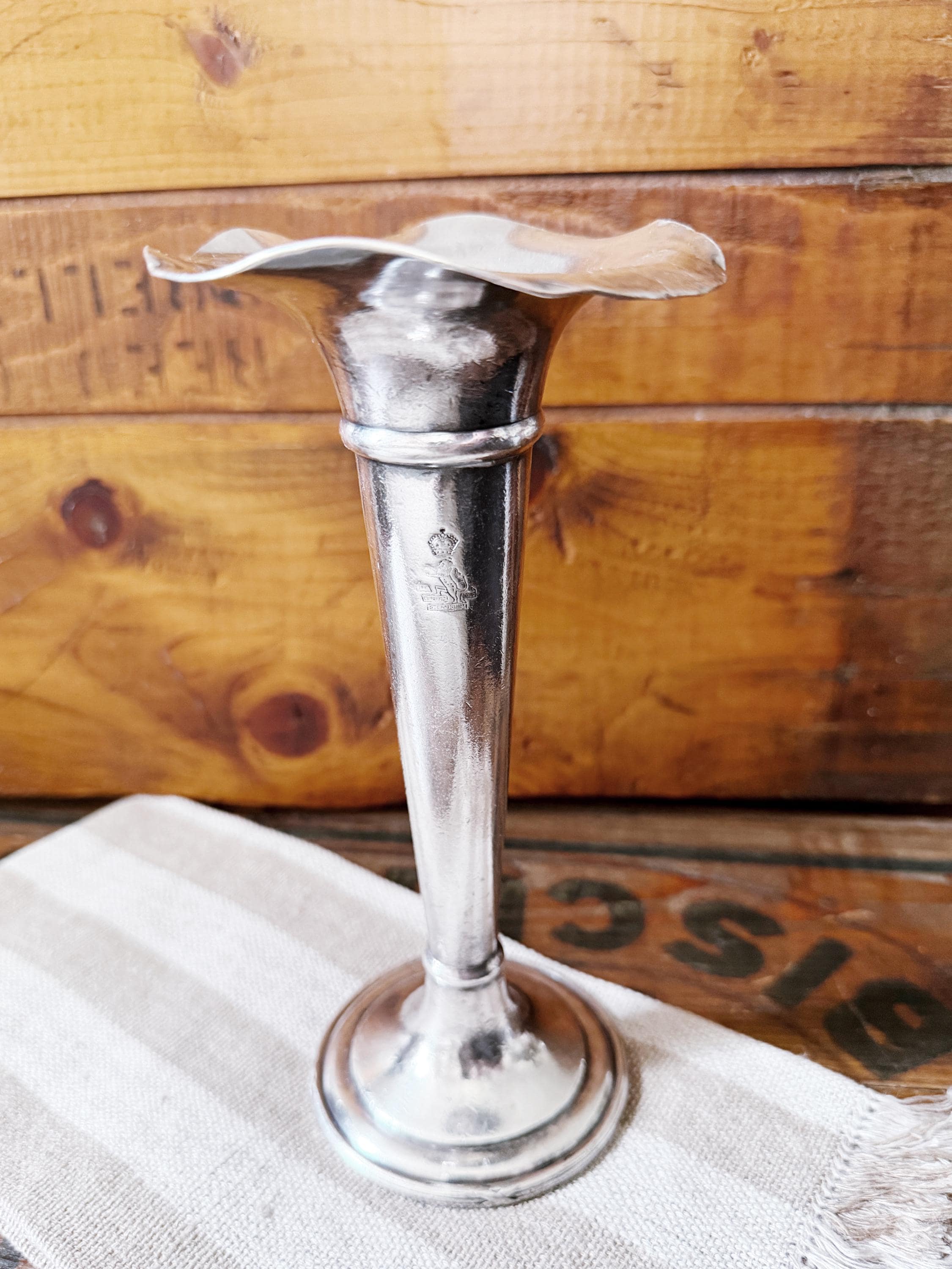 Antique Silver Plated Vase from Cunard Steamship Line