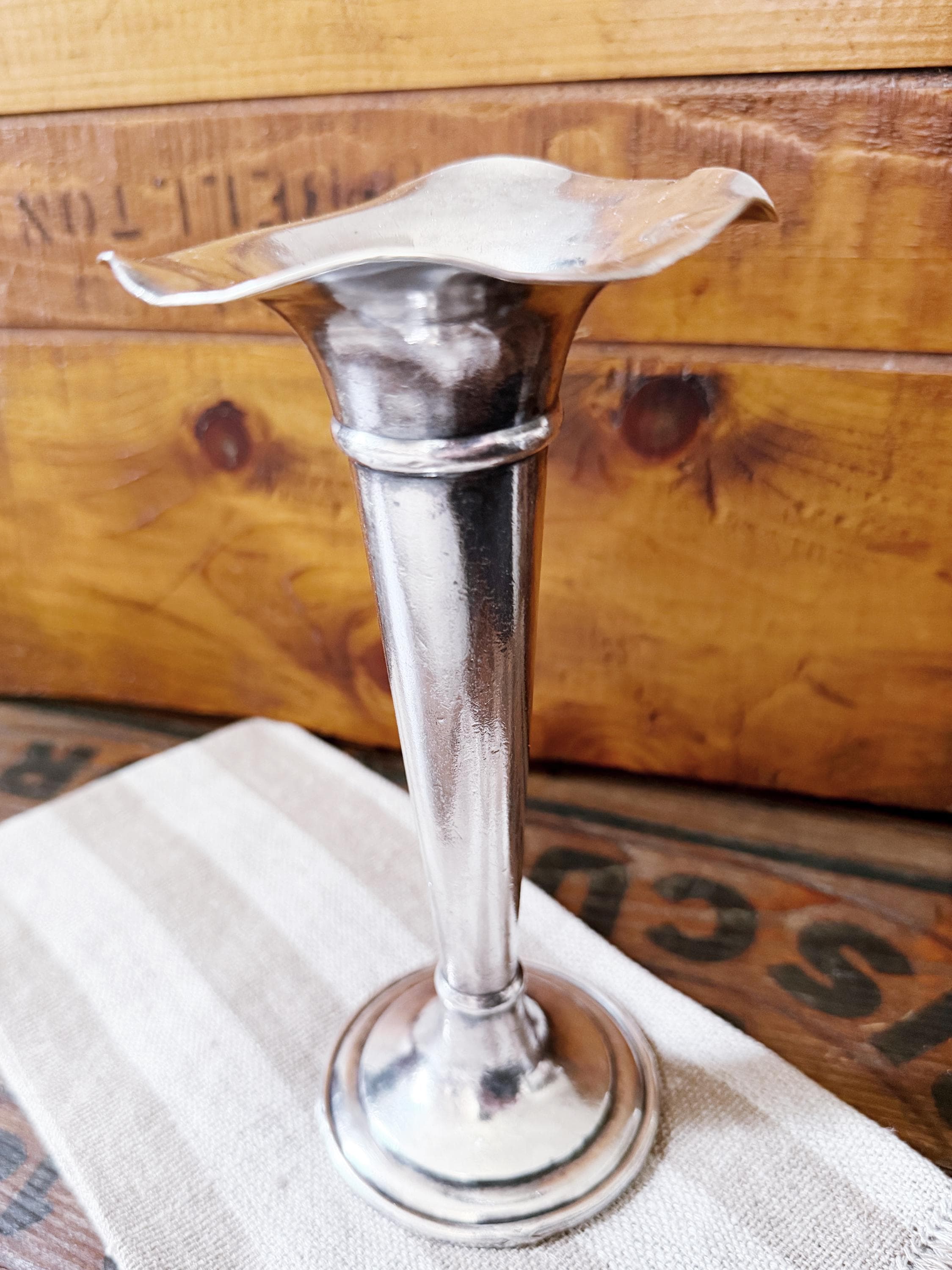 Antique Silver Plated Vase from Cunard Steamship Line