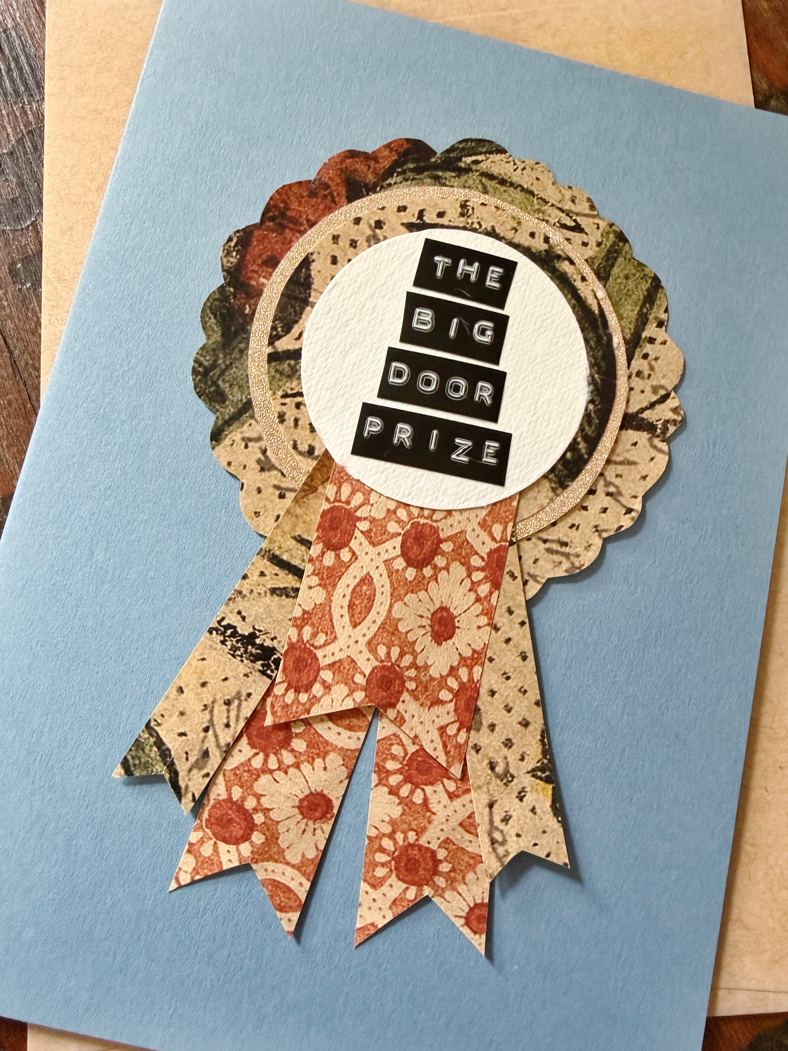 Big Door Prize Ribbon Card
