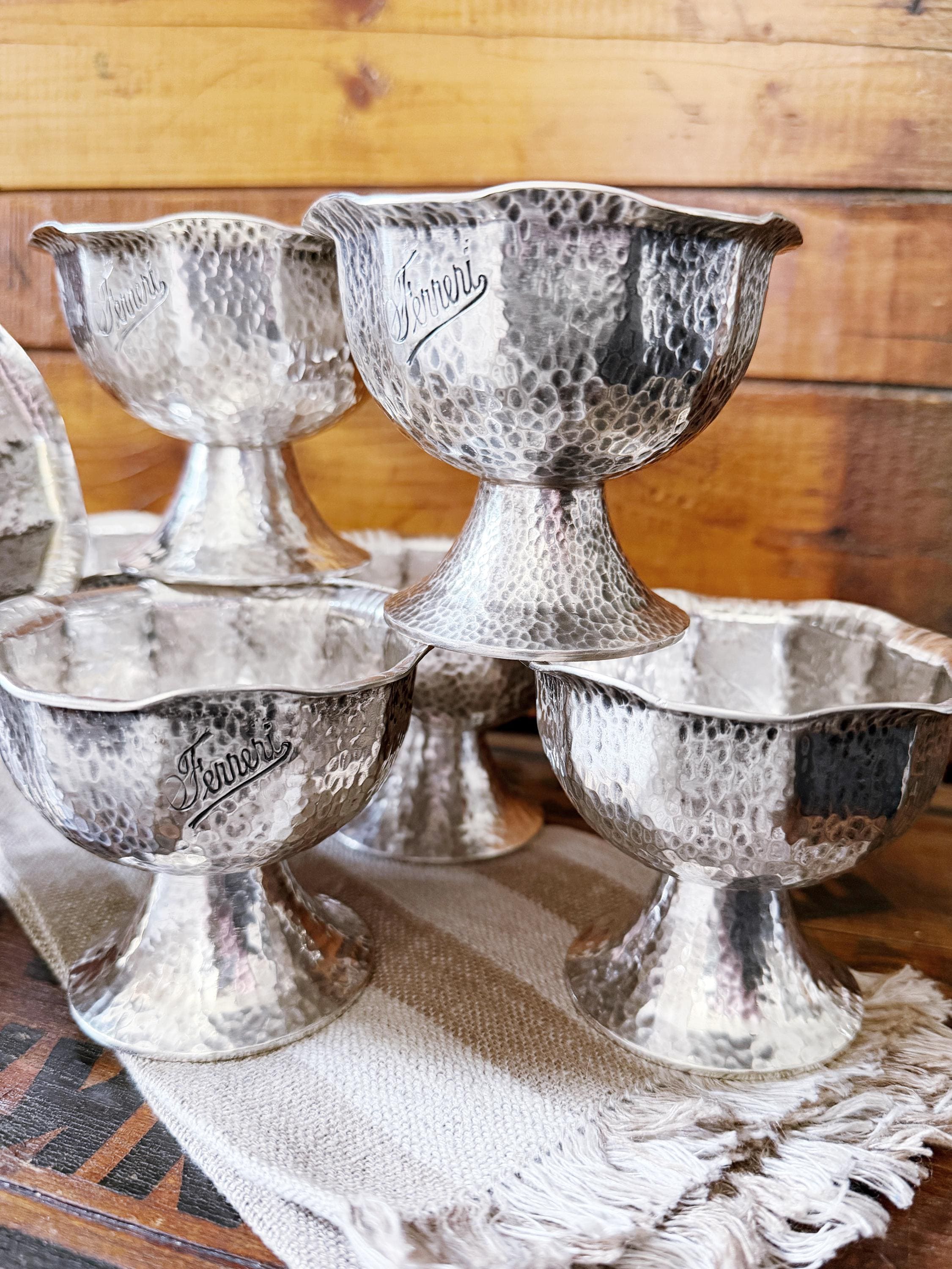 Antique Joseph Heinrichs Silver Dessert Dish from Ferreri Restaurant