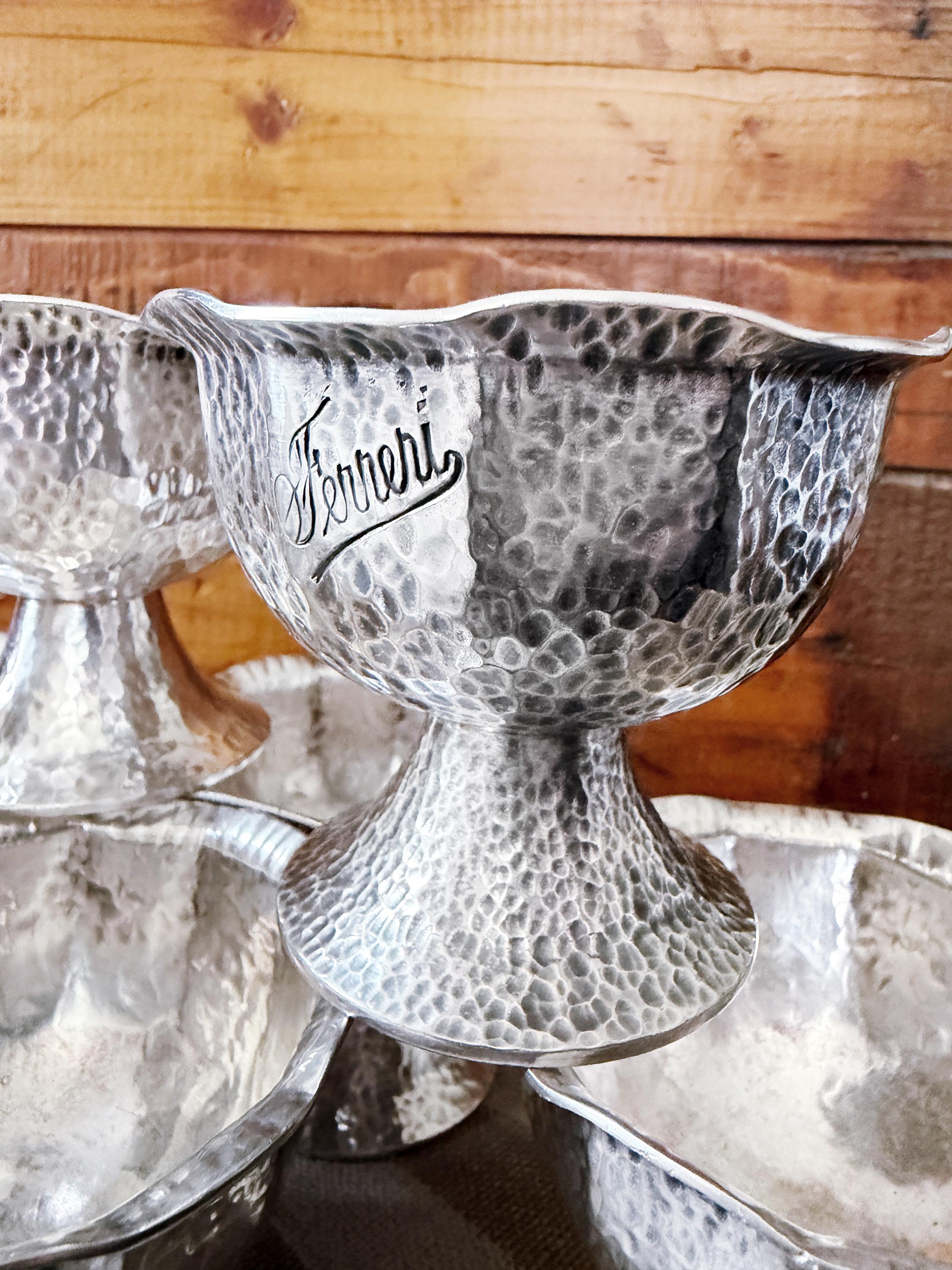 Antique Joseph Heinrichs Silver Dessert Dish from Ferreri Restaurant