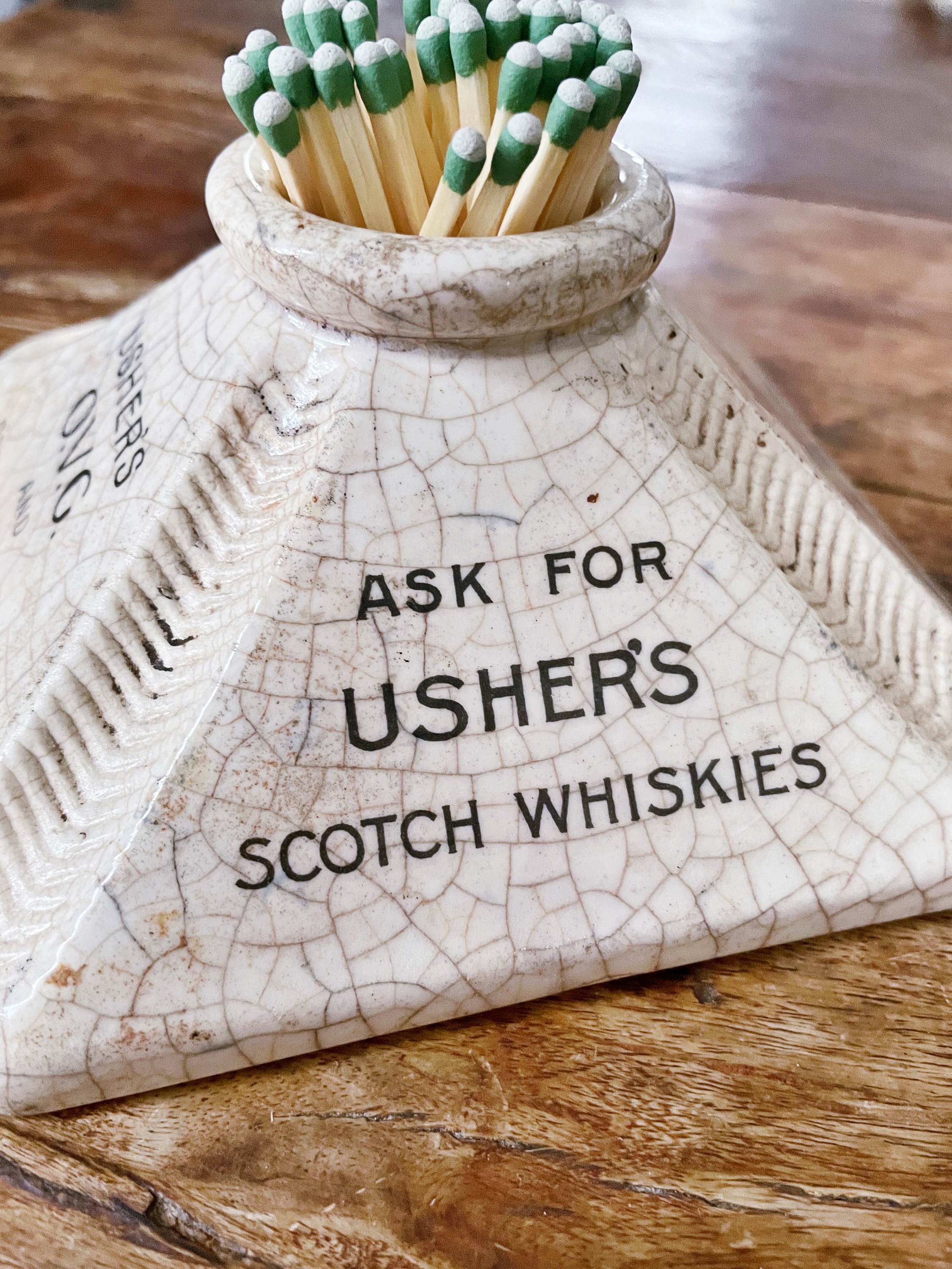 Antique Scotch Whiskies Advertising Match Striker