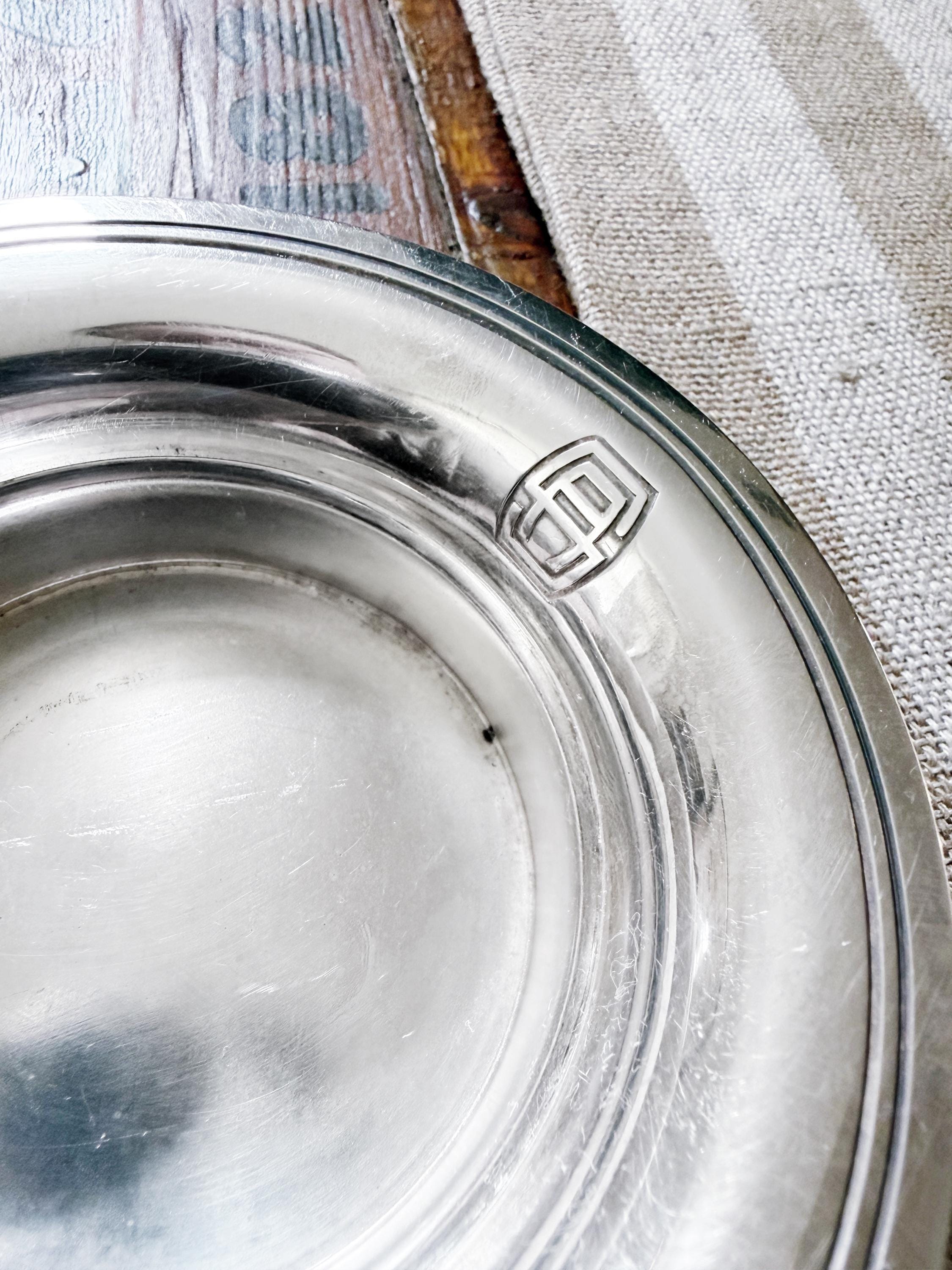 Antique Christofle Silver Nut Bowl from Sud-Atlantique Ocean Liner