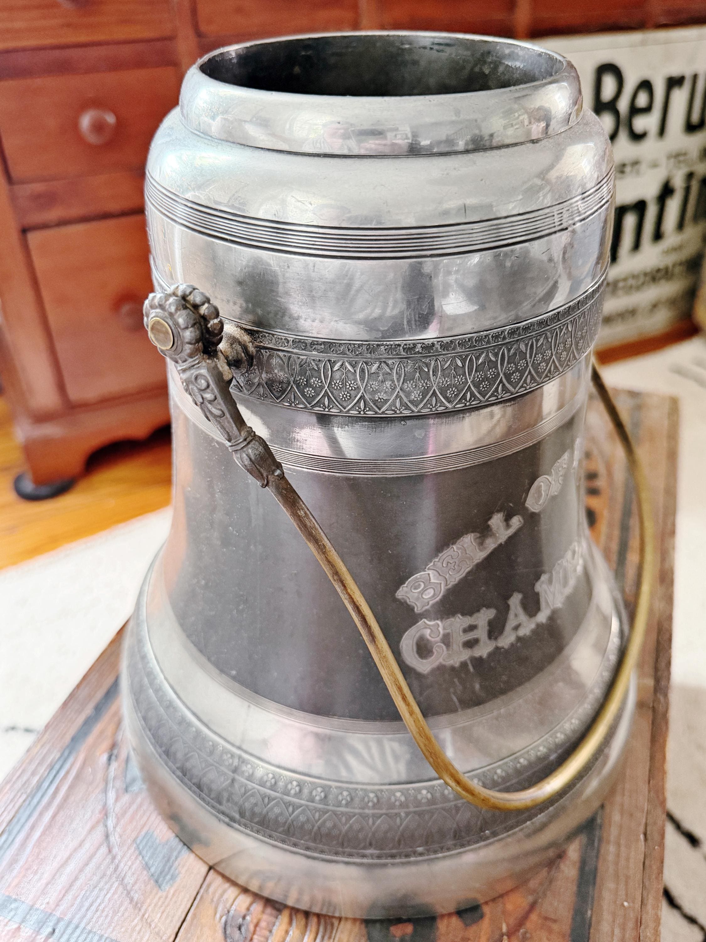 Victorian Era Silver Plated Bell of Moscow Champagne Bucket