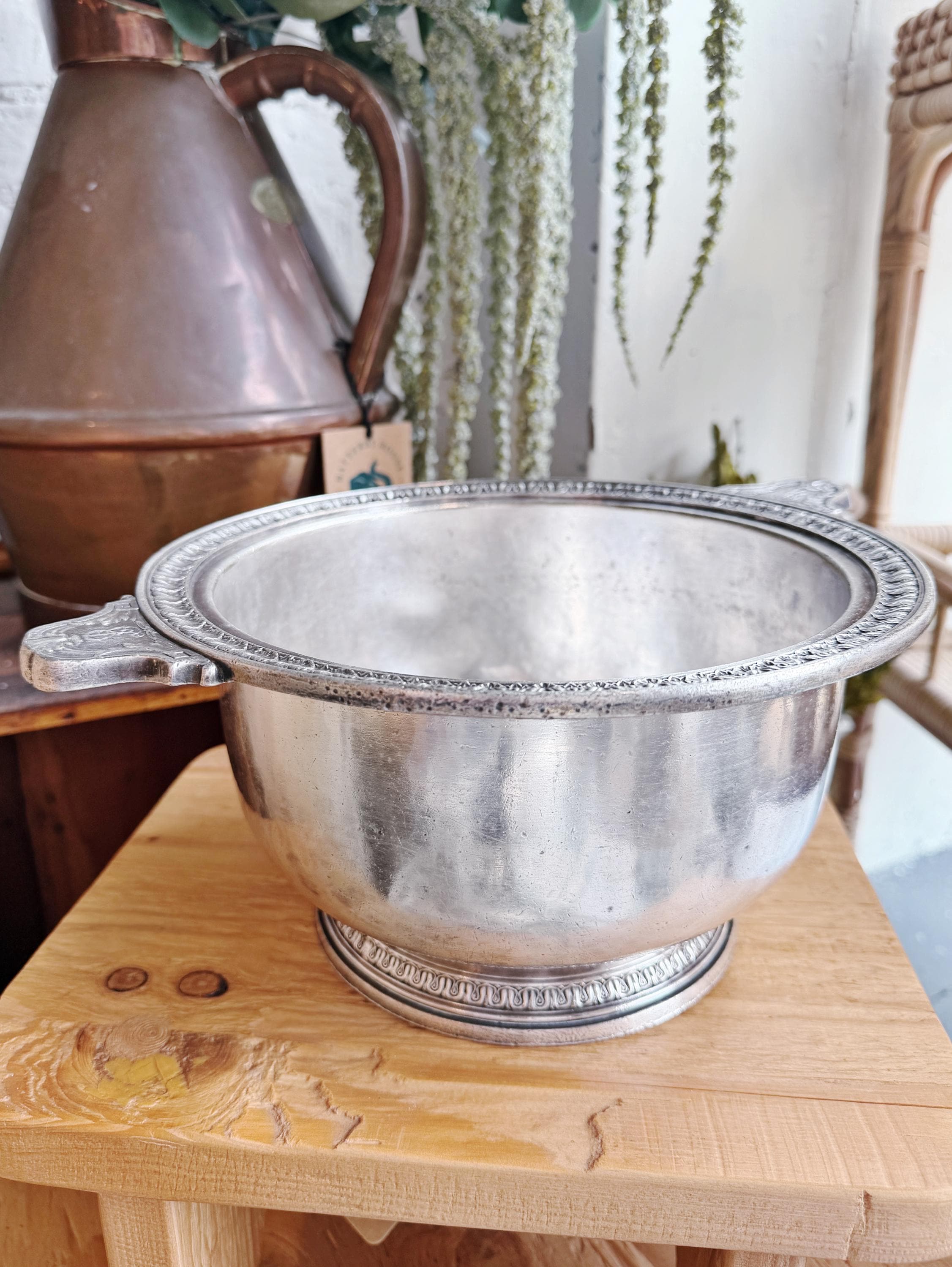 1923 Silver Plated Serving Bowl from The Biltmore Hotel Los Angeles